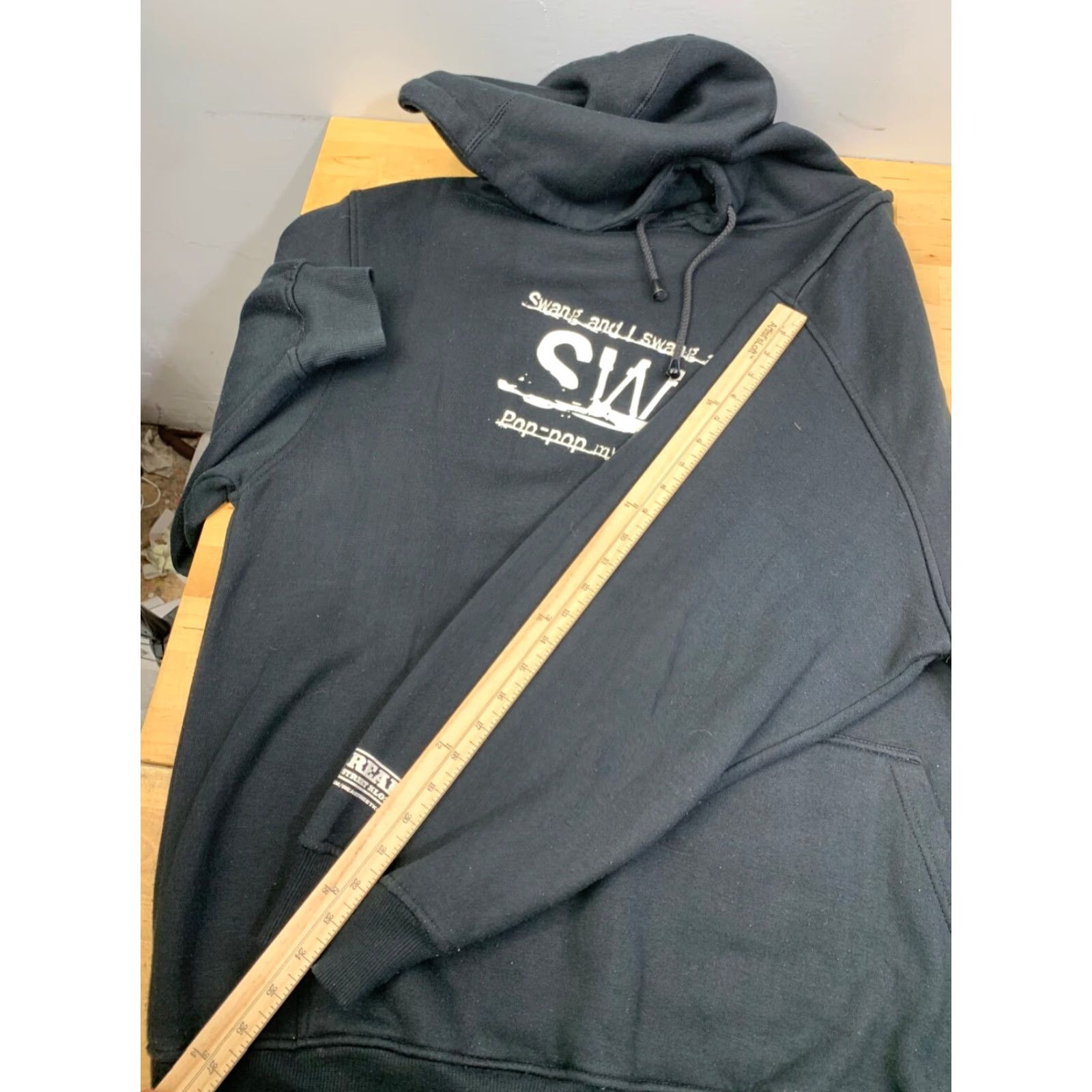 Vintage VINTAGE Swang Texas Rap Hoodie Mens 2XL Black DJ Screw Houston Slab 11342 Size US XXL / EU 58 / 5 - 7 Thumbnail