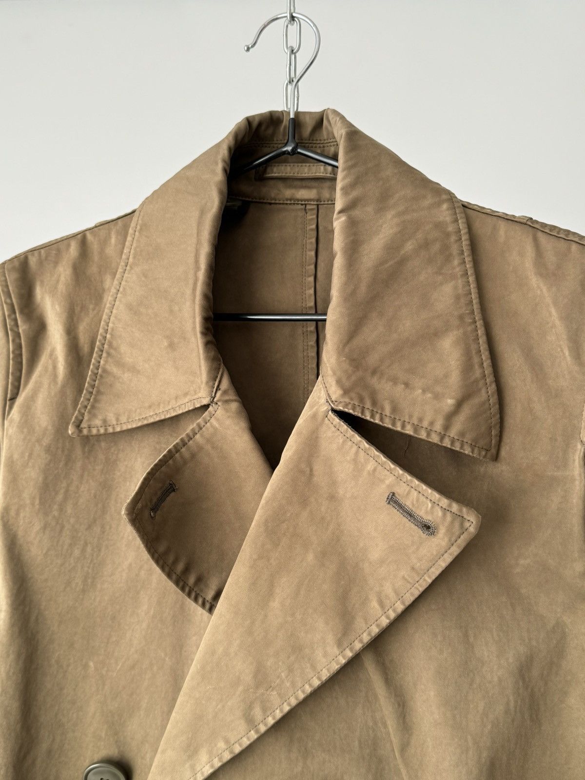Japanese Brand × Ten C Ten C Double Breasted Belted Khaki Long Trench Coat Size US S / EU 44-46 / 1 - 3 Thumbnail