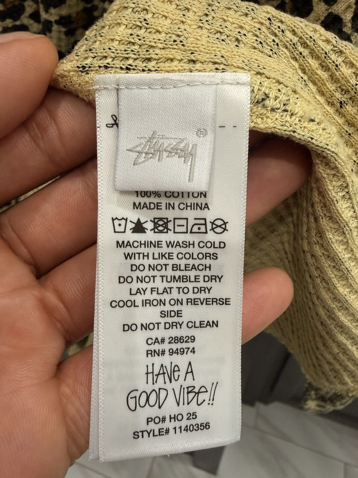 Stussy Stussy Leopard Thermal Size US L / EU 52-54 / 3 - 6 Thumbnail