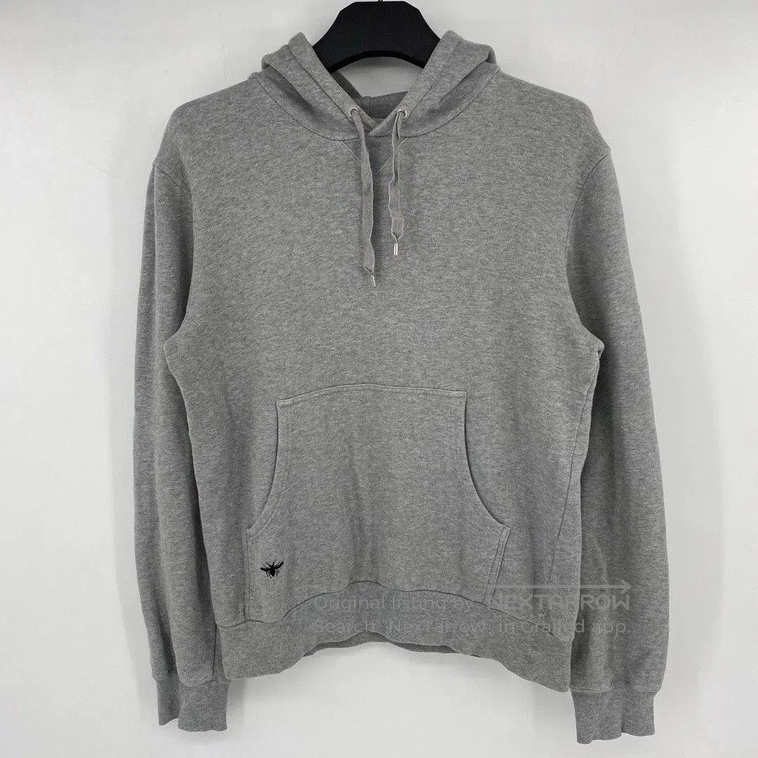 Dior gray embroidered bee hoodie by Dior. Size US S / EU 44-46 / 1 - 1 Thumbnail
