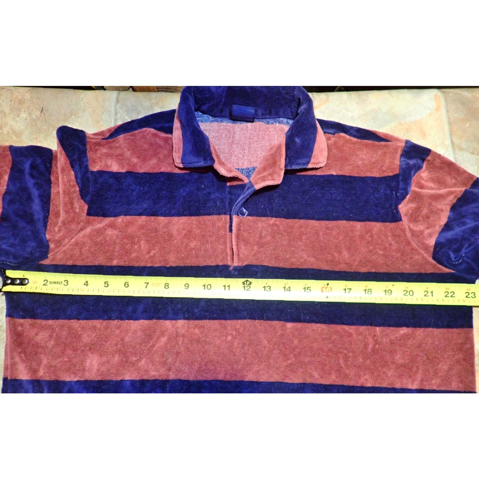 Vintage VINTAGE GM Parts Polo Shirt Men’s L Velvet Pullover USA 80s Preppy Burgundy Navy Blue Size US L / EU 52-54 / 3 - 7 Thumbnail