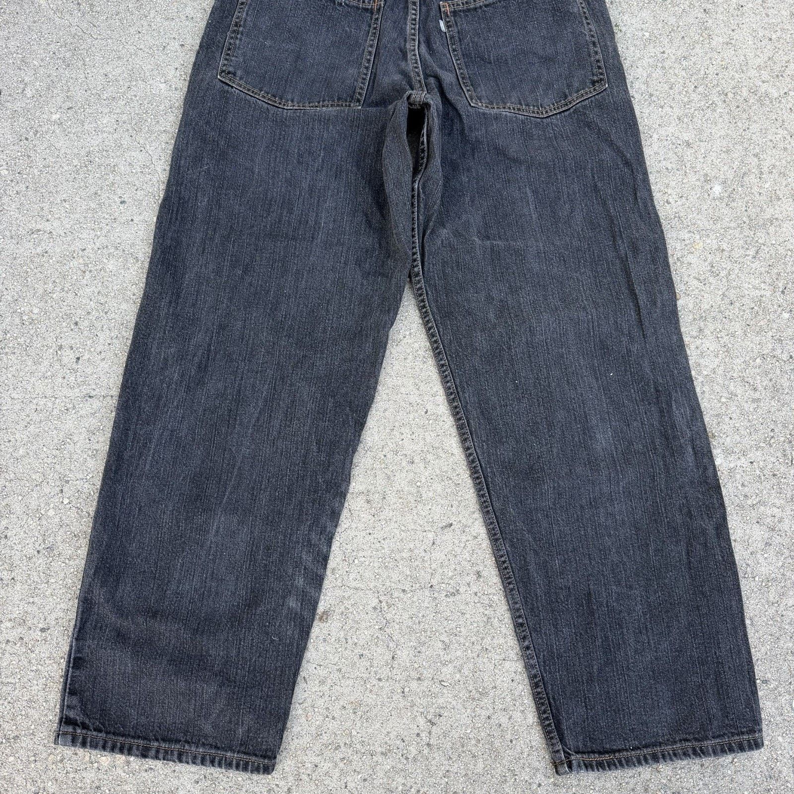 Levi's × Vintage Vintage Y2K Levi’s Silvertab Black Baggy Denim Jeans 34x32 Size US 34 / EU 50 - 6 Thumbnail