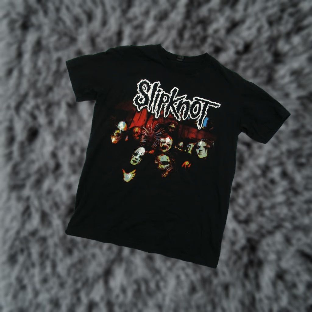 Vintage Slipknot Shirt Bayside Shirt Mens Small Black Band Y2K Short Sleeve Graphic Tee Mens Black Slipknot Logo Vintage No Size US S / EU 44-46 / 1 - 1 Thumbnail