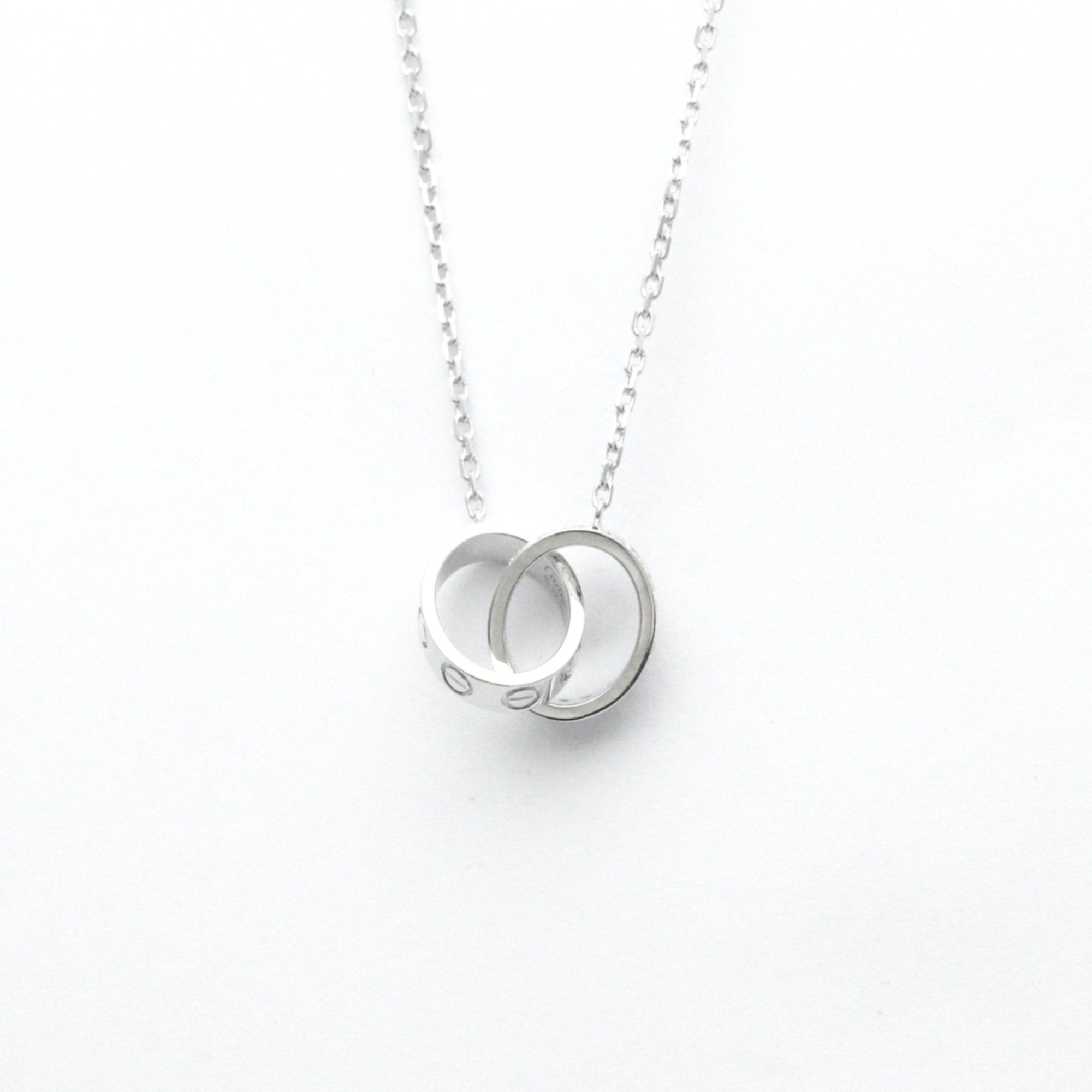image of Cartier Baby Love Diamond Necklace White Gold [18K] Diamond Men,women Fashion Pendant Necklace [Sil