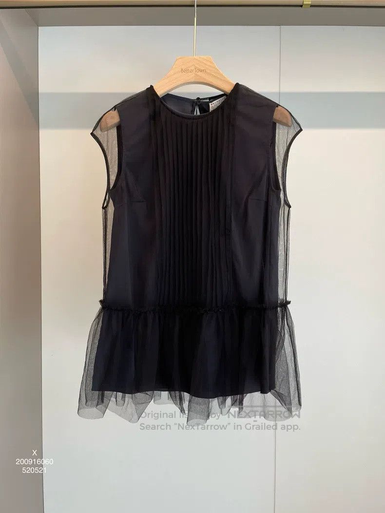 Brunello Cucinelli Black Silk Vest
