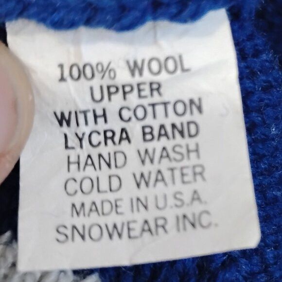 Other Vintage Striped Knit Wool Pom Beanie Winter Hat Size ONE SIZE - 5 Thumbnail