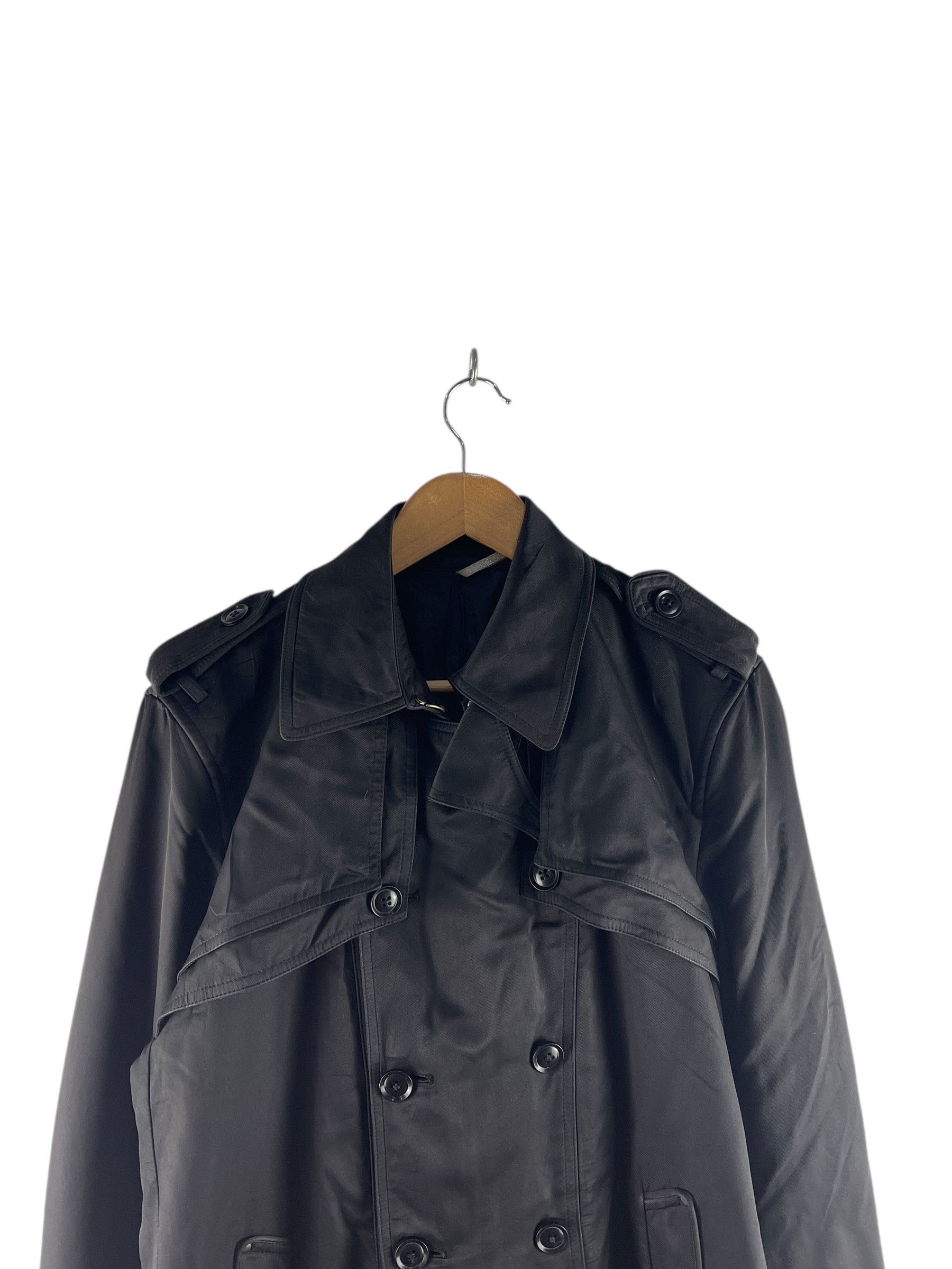 semanticdesign Semanticdesign Black Double-Breasted Trench Coat Jacket Size US M / EU 48-50 / 2 - 8 Thumbnail