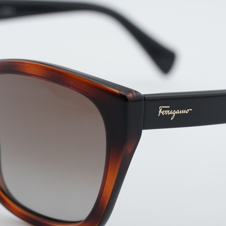 Salvatore Ferragamo Salvatore Ferragamo SF957S 214 Sunglasses Havana Cat Eye Size ONE SIZE - 3 Thumbnail