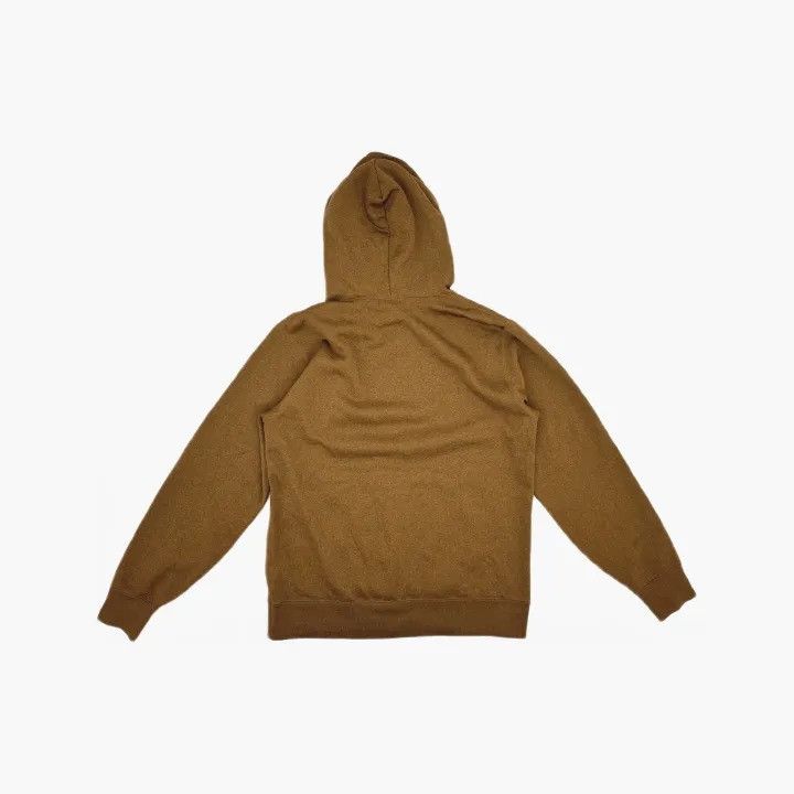 BAPE Unisex Brown Color-Block Logo Hoodie