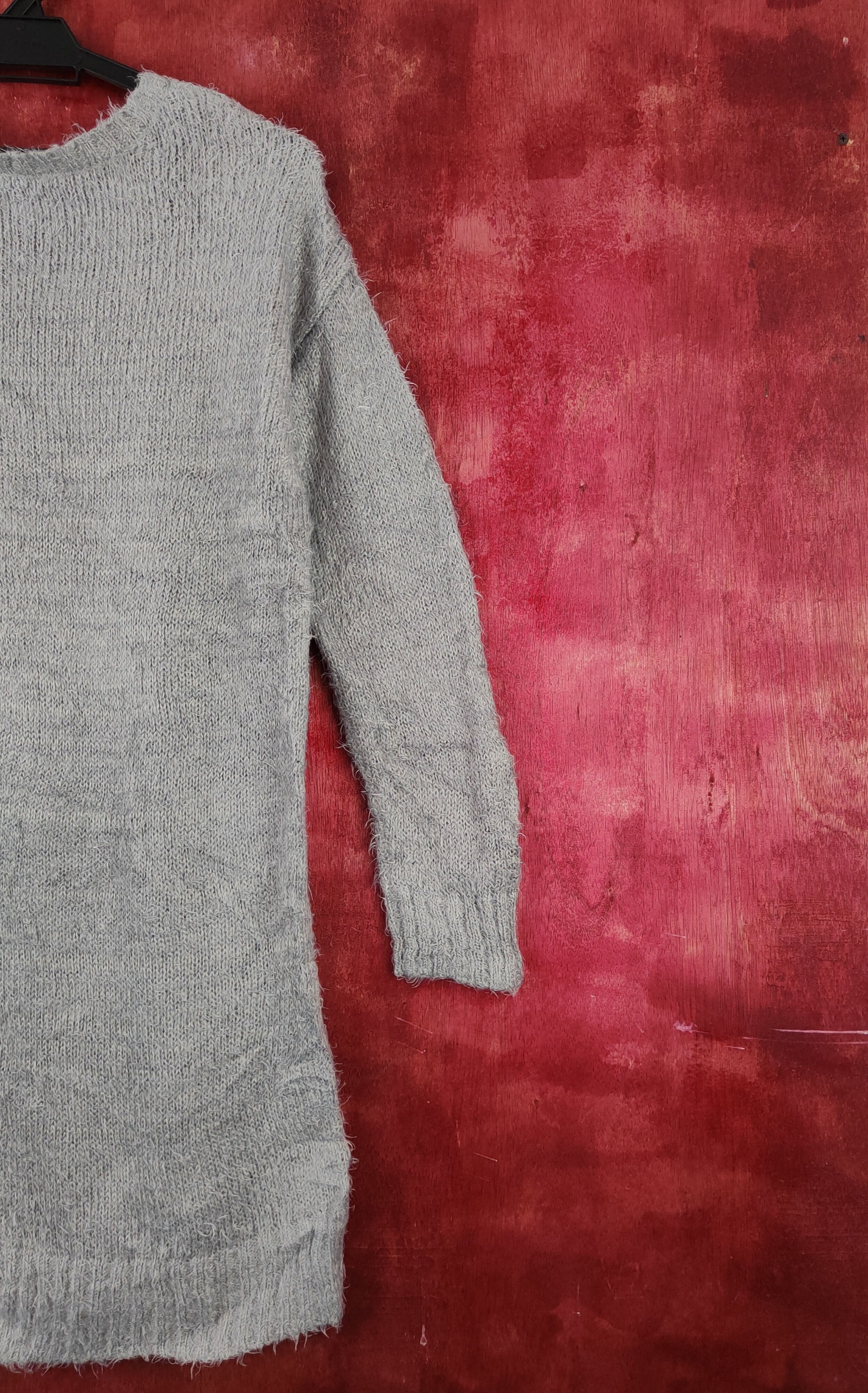 Japanese Brand × Vintage Vintage Avant garde by L'espoir Gray Fur Mohair Knitwear Size M / US 6-8 / IT 42-44 - 9 Thumbnail