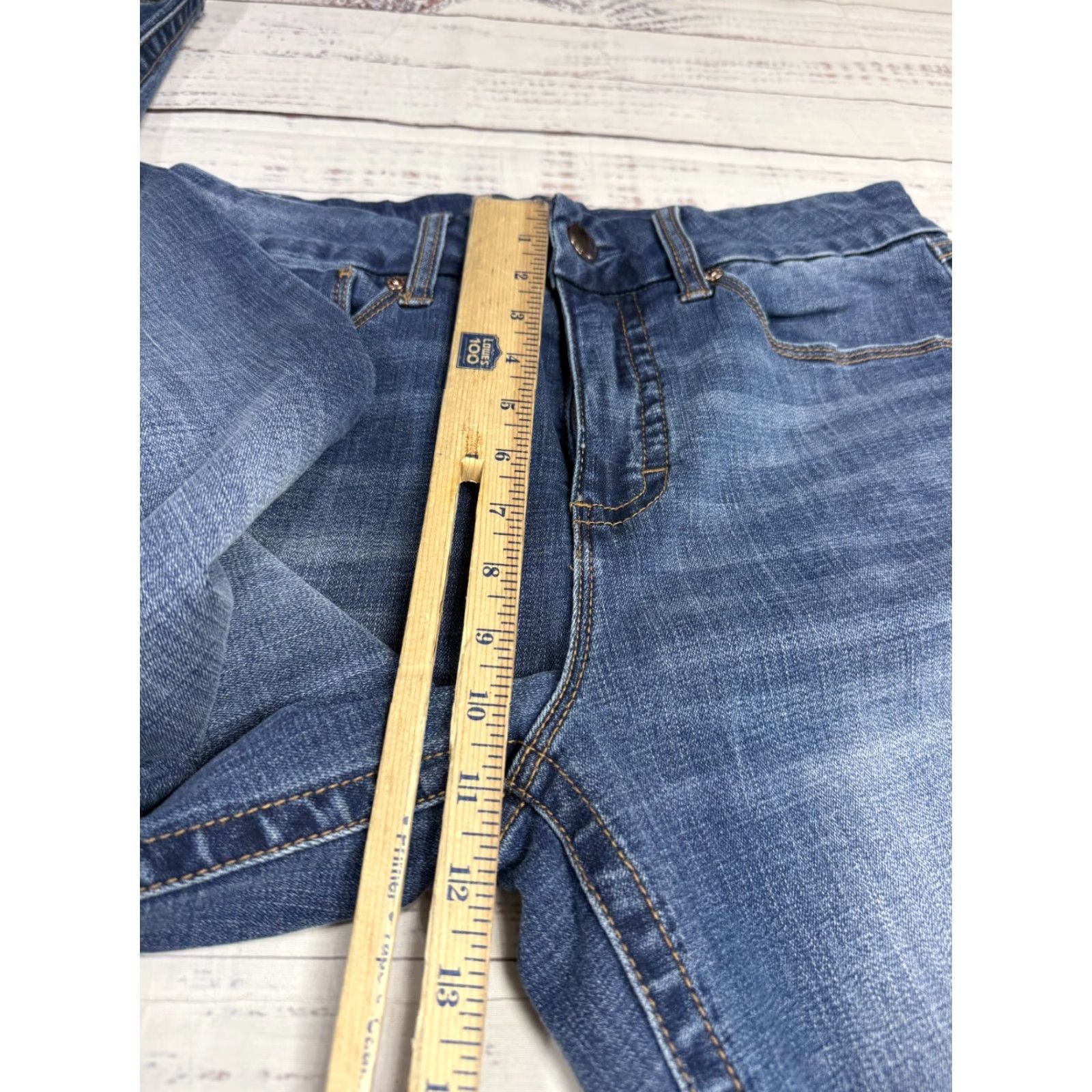 Vintage Seven7 Women's Blue Ankle Jeans Cotton Blend Sz 12 Regular 29in 31in Inseam Blue Jeans Womens Size 34" / US 12 / IT 48 - 3 Thumbnail