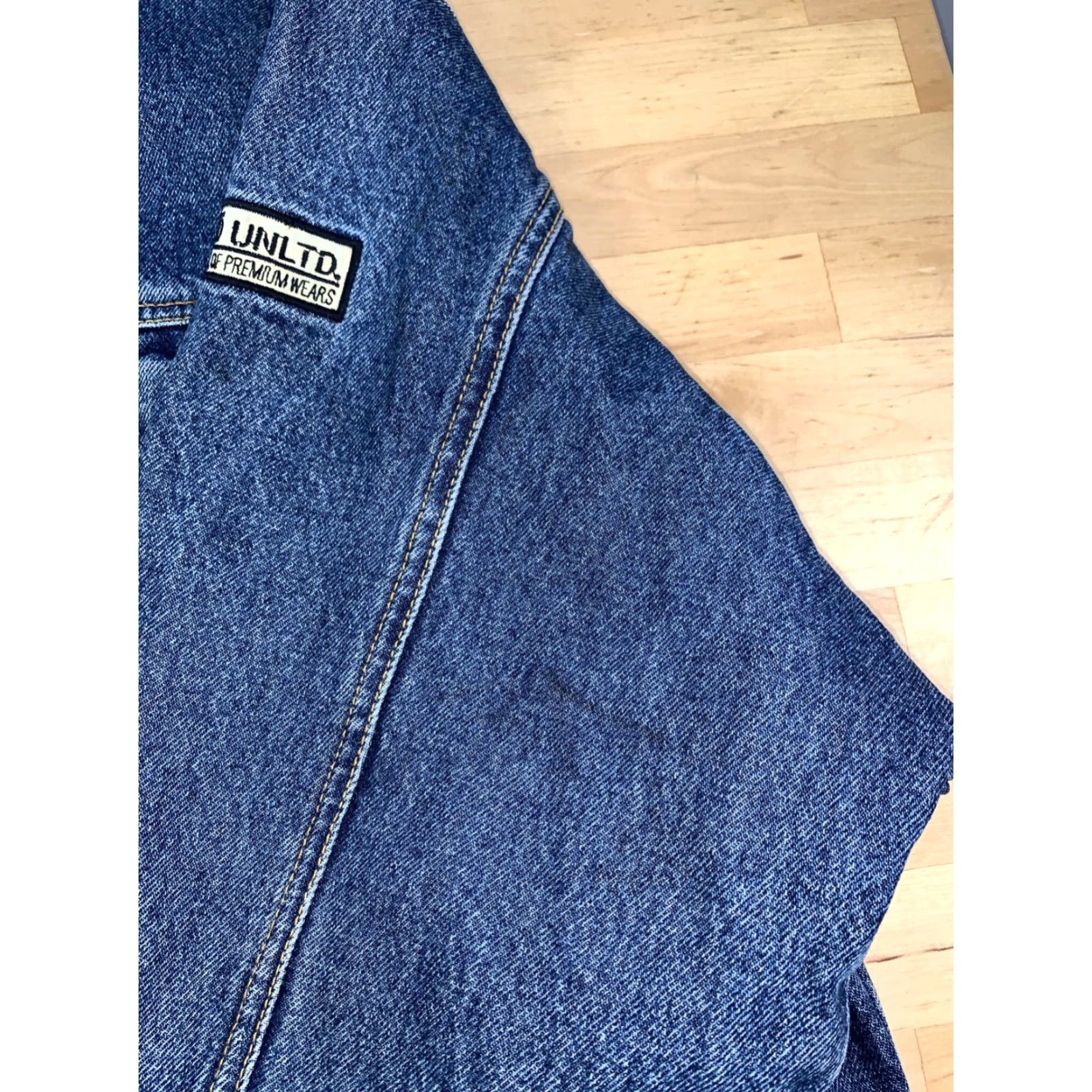 Ecko Unltd. Ecko Unltd. Denim Trucker Jacket Mens XL Blue Button Y2K Streetwear 10984 Size US XL / EU 56 / 4 - 7 Thumbnail