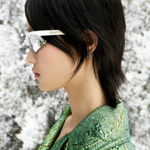 Gucci 🕶️ New Gucci GG1774S 005 Sunglasses - Shiny Mineral Green Size ONE SIZE - 3 Thumbnail