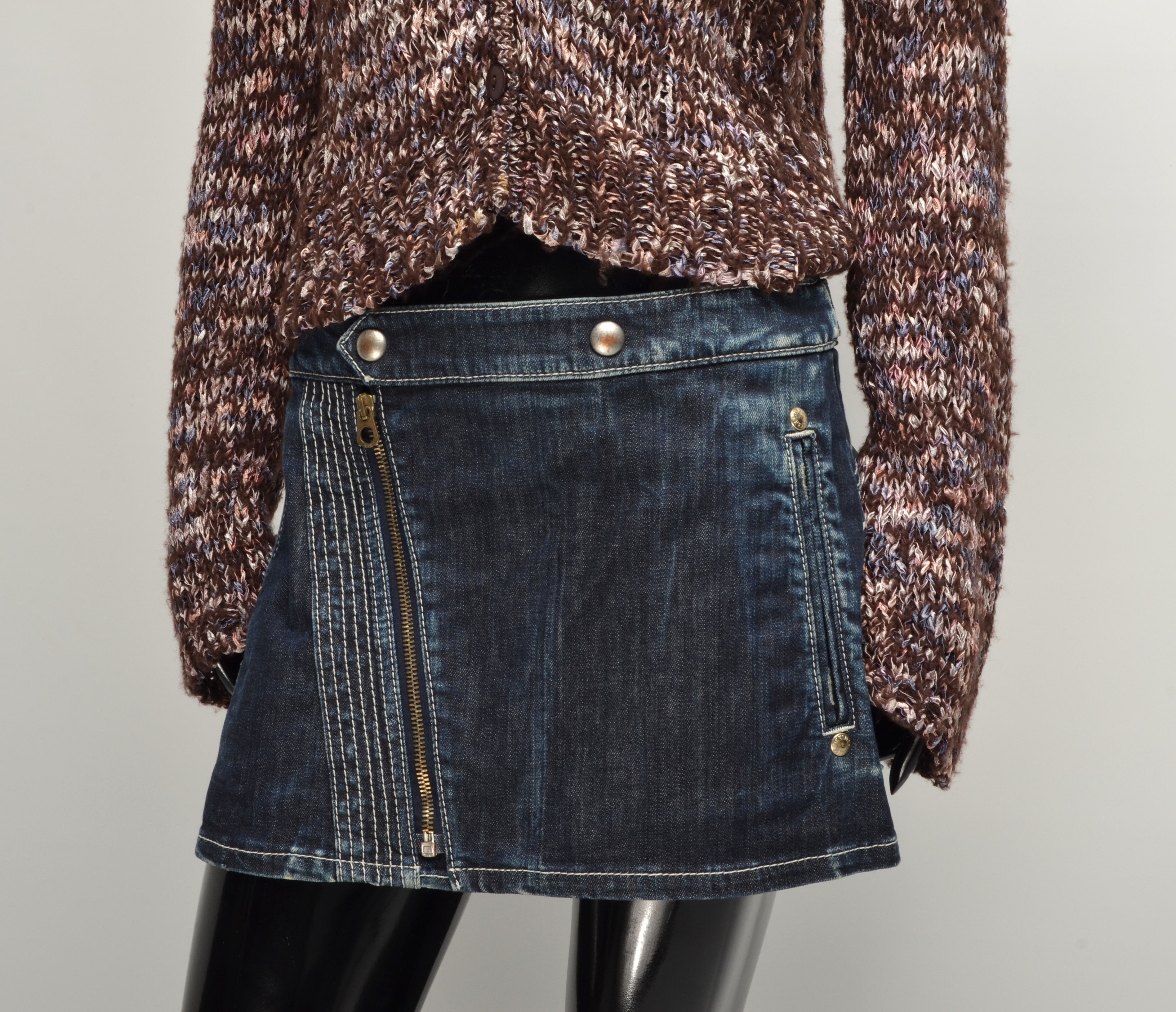 Japanese Brand Vintage Scooter Mohair Blend Y2K Grunge Cardigan Size XL / US 12-14 / IT 48-50 - 3 Thumbnail