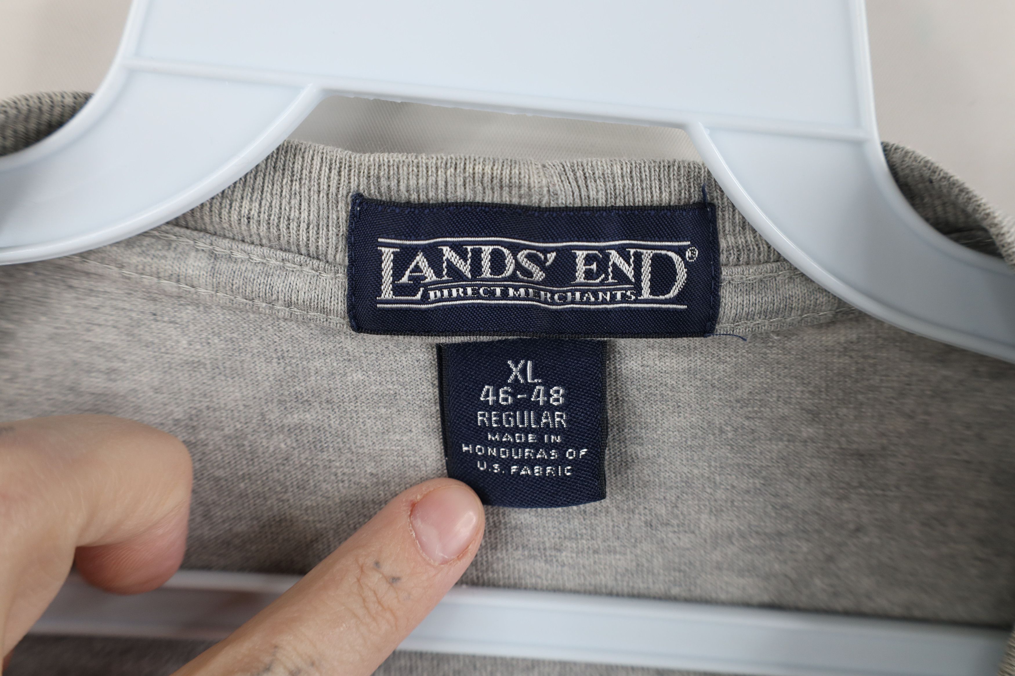 Lands' End × Vintage Vintage 90s Lands End Cleveland Indians Baseball T-Shirt Size US XL / EU 56 / 4 - 6 Thumbnail