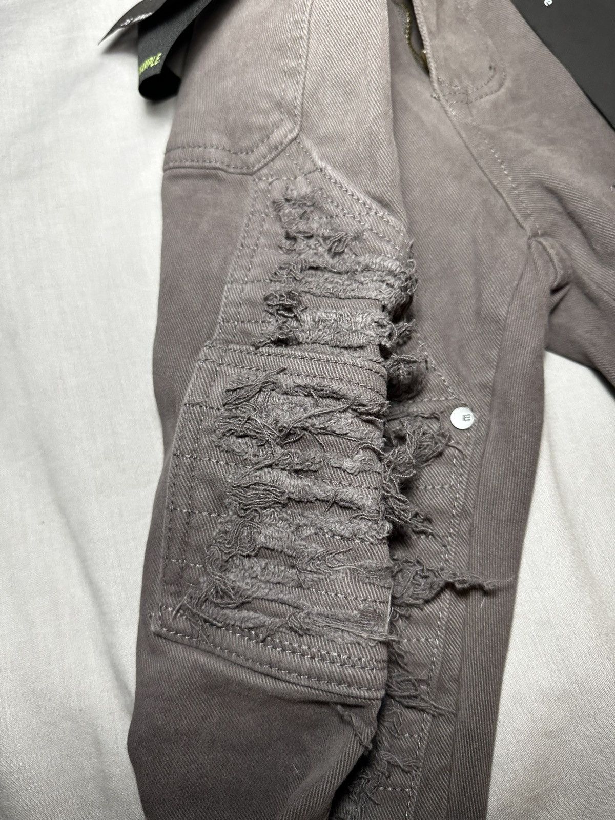 Designer × EPTM. × Levi's Eptm brown double knee distressed jeans NWTs Size US 32 / EU 48 - 3 Thumbnail