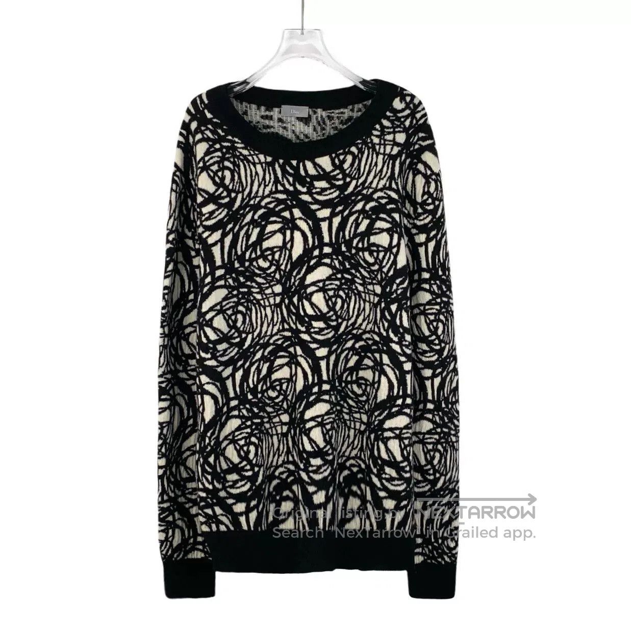 Dior Dior Colorblock Graffiti Wool Crewneck Sweater. Size XL / US 12-14 / IT 48-50 - 1 Thumbnail