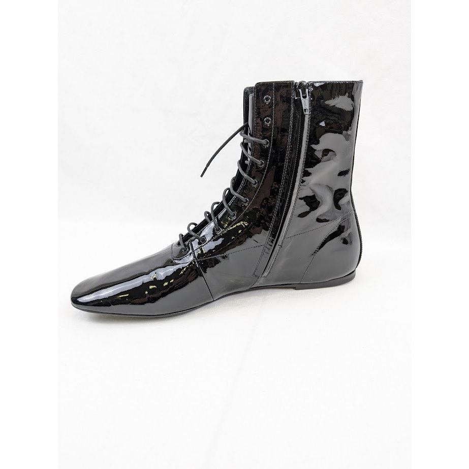 Saint Laurent Paris o1rshd1 Tadzio 05 High-Top Lace Boots in Nero Size US 12 / EU 45 - 6 Thumbnail