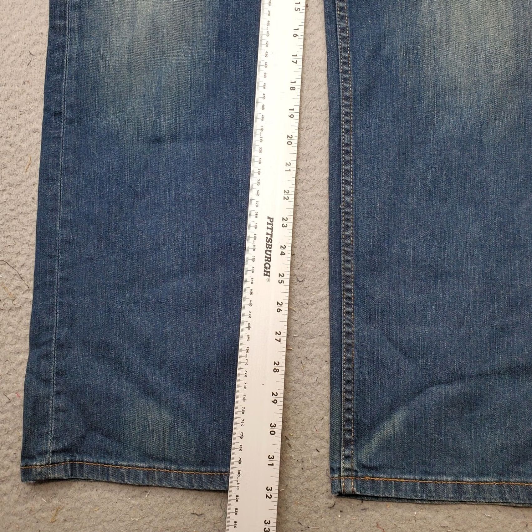 Levi's Levi's Mens 559 Straight Jeans 36x32 Blue Denim Red Tab 5-Pocket Medium Wash Straight Size US 36 / EU 52 - 4 Thumbnail