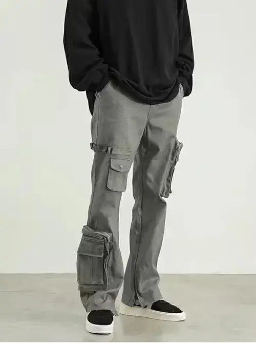 Japanese Brand × Jean multi function pocket flared utility tactical cargo pants Size US 36 / EU 52 - 1 Thumbnail