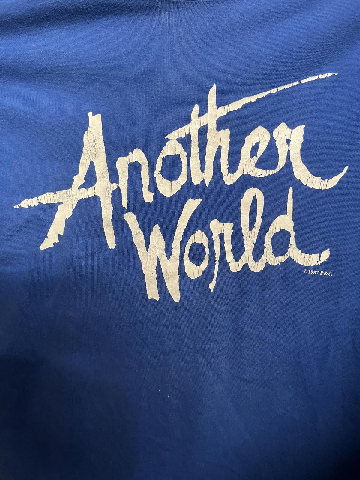 Designer Vintage Another World T-shirt 1987 - Single Stitch - XL Size US XL / EU 56 / 4 - 3 Thumbnail