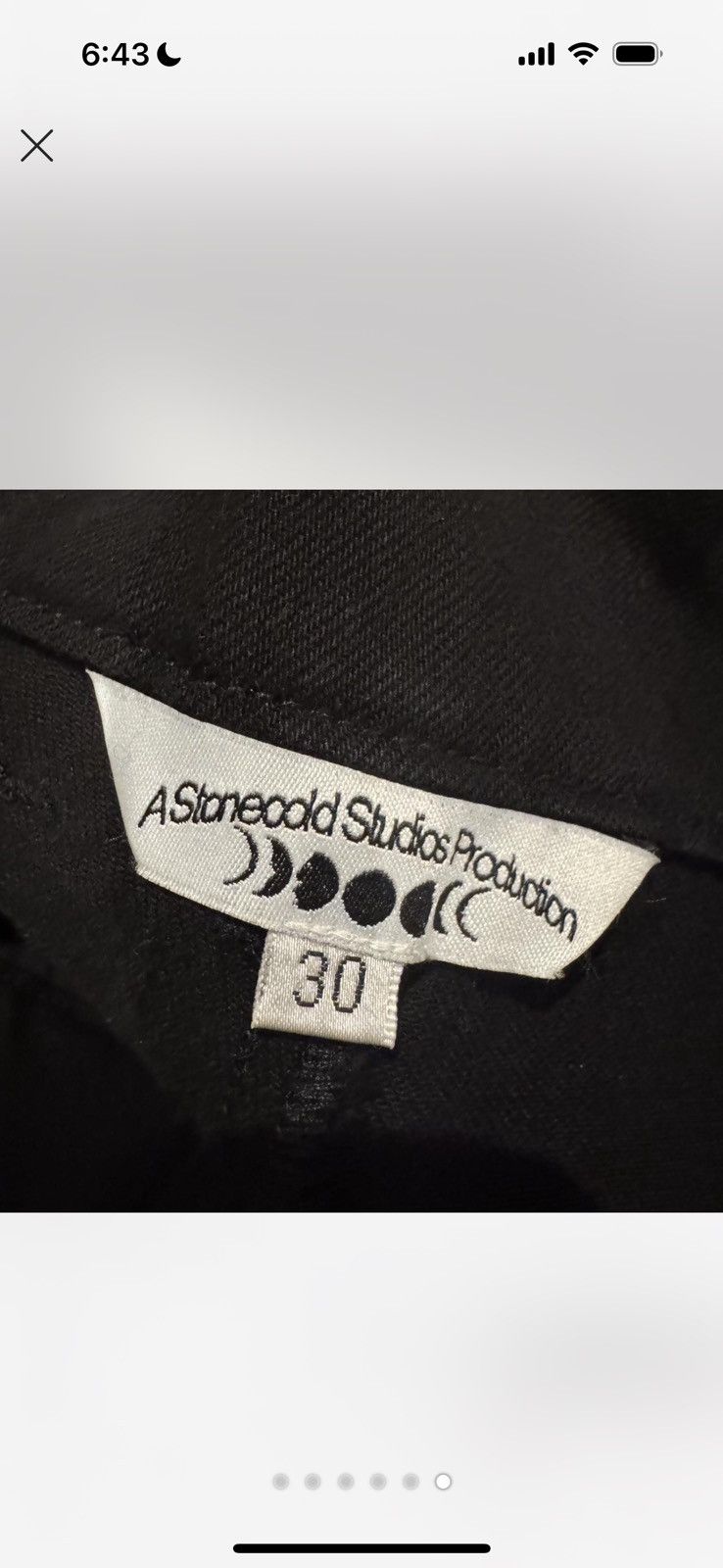Other A Stonecold Studios Production Black Denim Jean Size US 30 / EU 46 - 7 Thumbnail