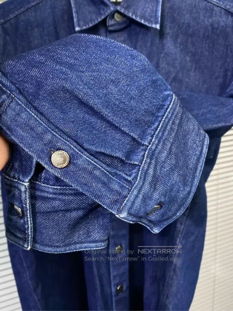 Raf Simons Raf Simons Taped silver leather brand denim shirt Size US XS / EU 42 / 0 - 5 Thumbnail