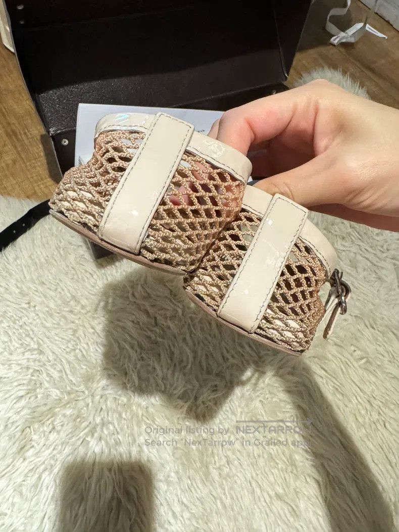 Alaia Alaia Fishnet Shoes, Flesh Pink Size US 5.5 / IT 35.5 - 2 Thumbnail