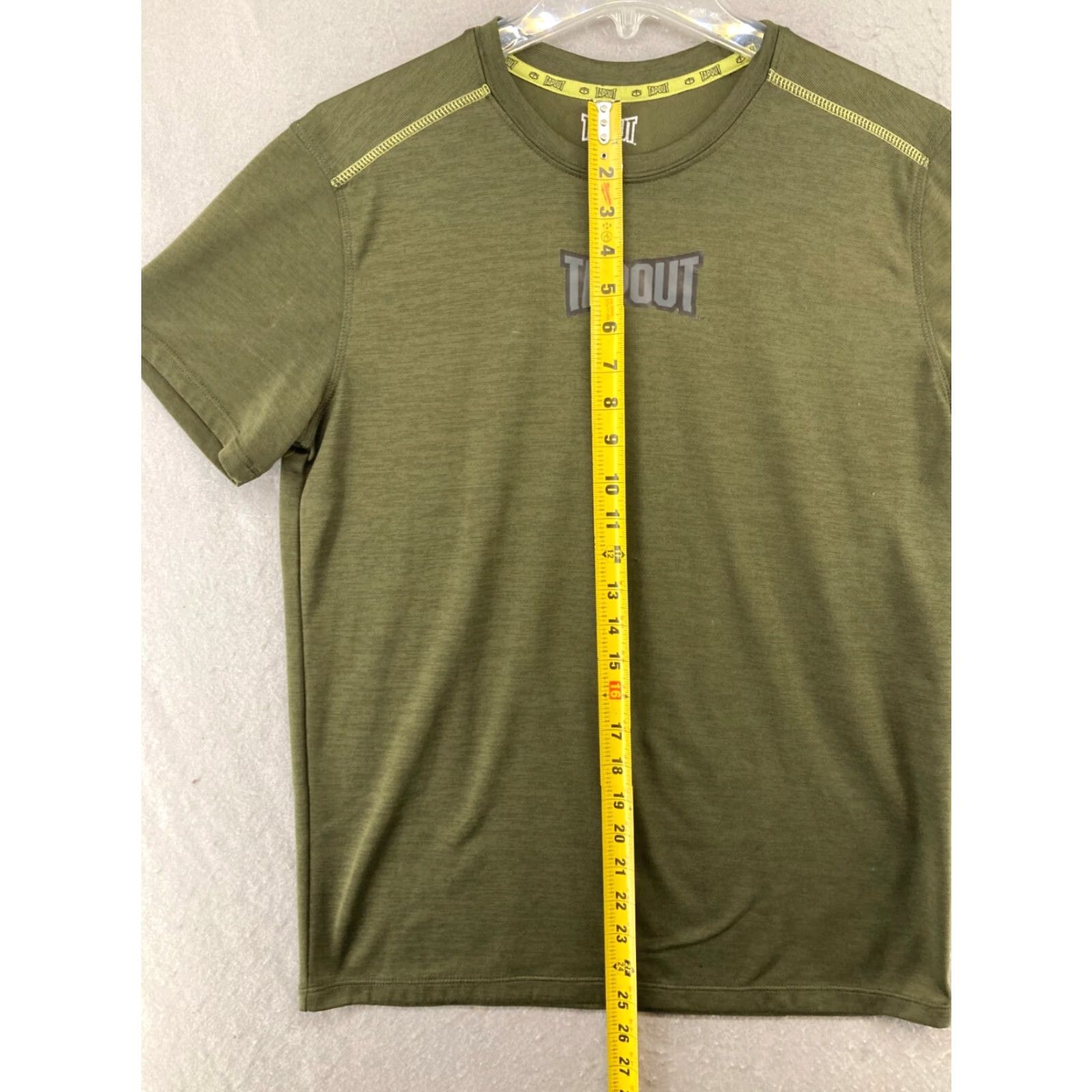 Tapout Tapout Mens Shirt M Green Stretch Athletic CrossFit Gym & Training Logo Sport Shirt Mens Size US M / EU 48-50 / 2 - 3 Thumbnail