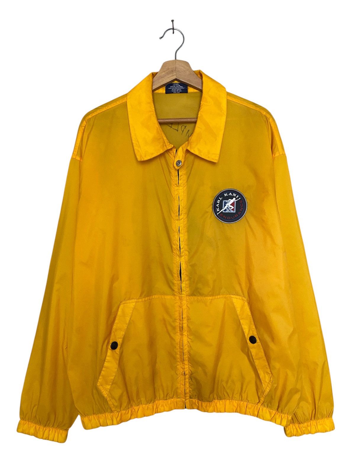 Vintage Vintage 90’s Karl Kani Big Logo Back Hit Windbreaker Jacket Size US XL / EU 56 / 4 - 4 Thumbnail