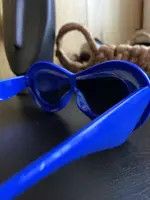 Electric Visual Blue Oval Candy Color Goggle Sun Glasses Size ONE SIZE - 3 Thumbnail