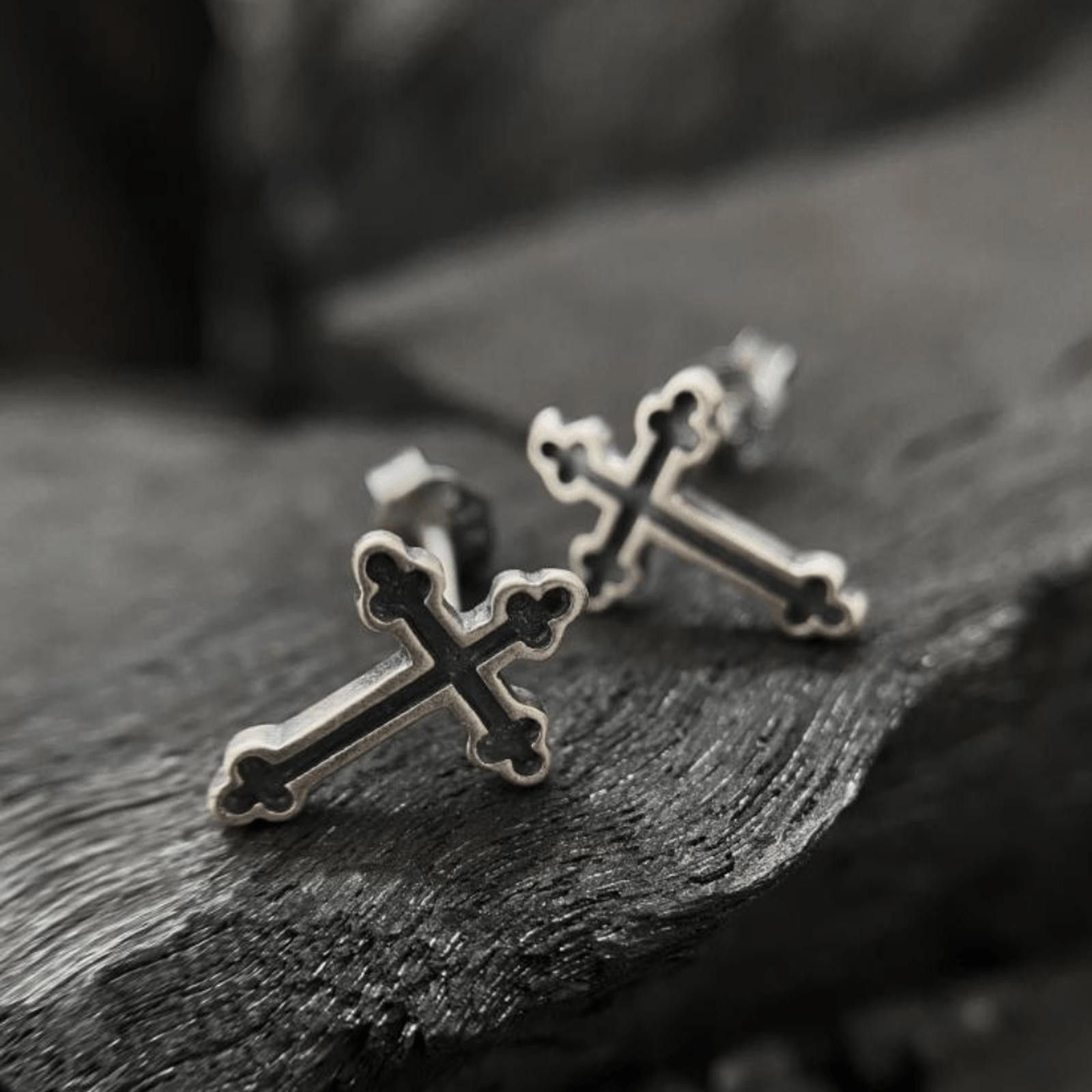 Jewelry Cross Stud Earrings Size ONE SIZE - 6 Thumbnail