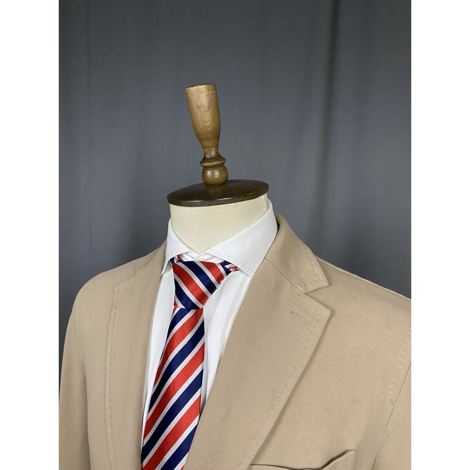 Circolo 1901 MINT! Circolo 1911 Men's Beige Summer Unlined 2-Button Blaze Size 42R - 5 Thumbnail
