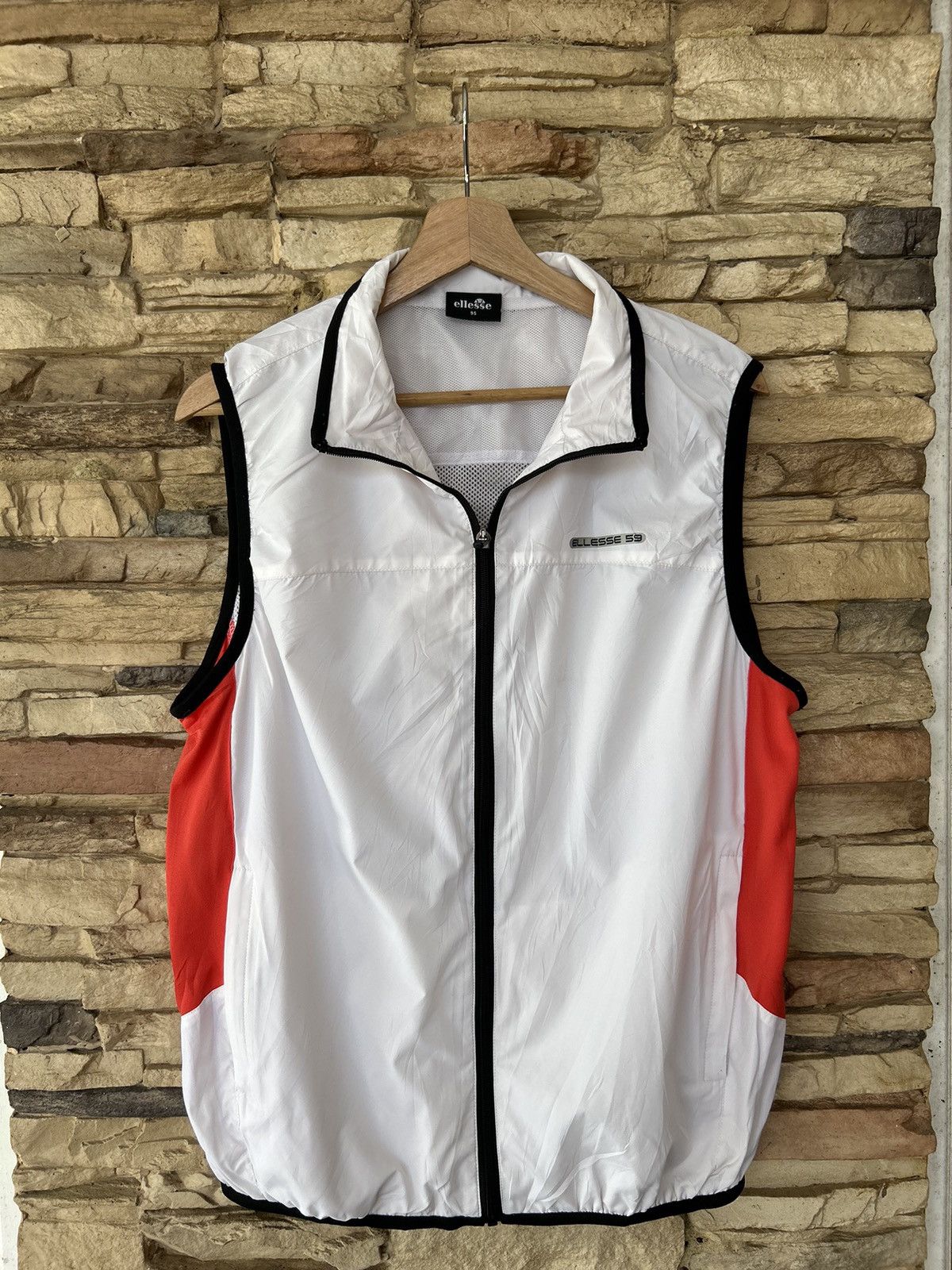Ellesse Ellesse Full Zipper White Outdoor Vest Size US M / EU 48-50 / 2 - 1 Thumbnail