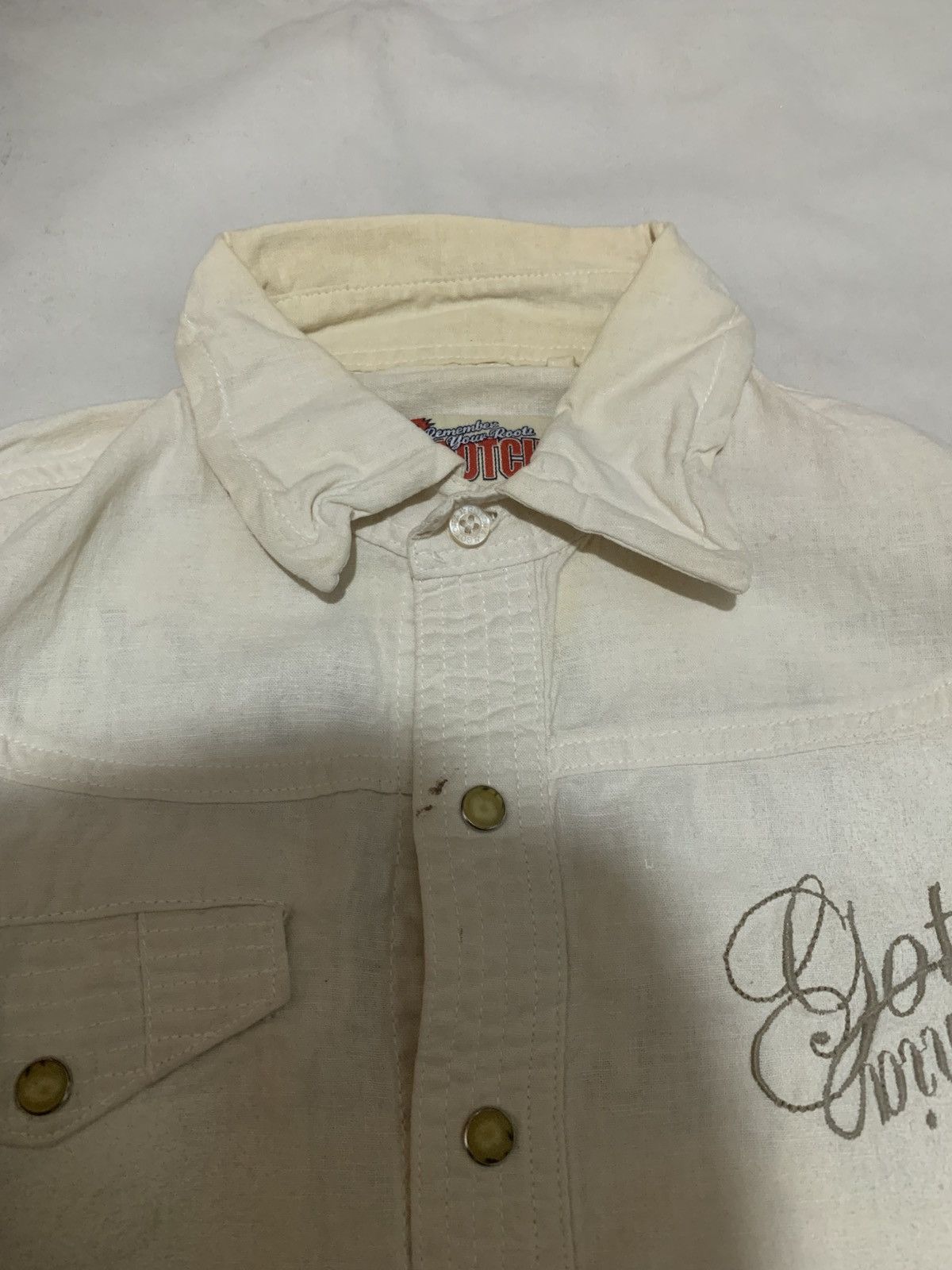 Gotcha Vintage Gotcha Covered Denim White Shirt Size US S / EU 44-46 / 1 - 8 Thumbnail