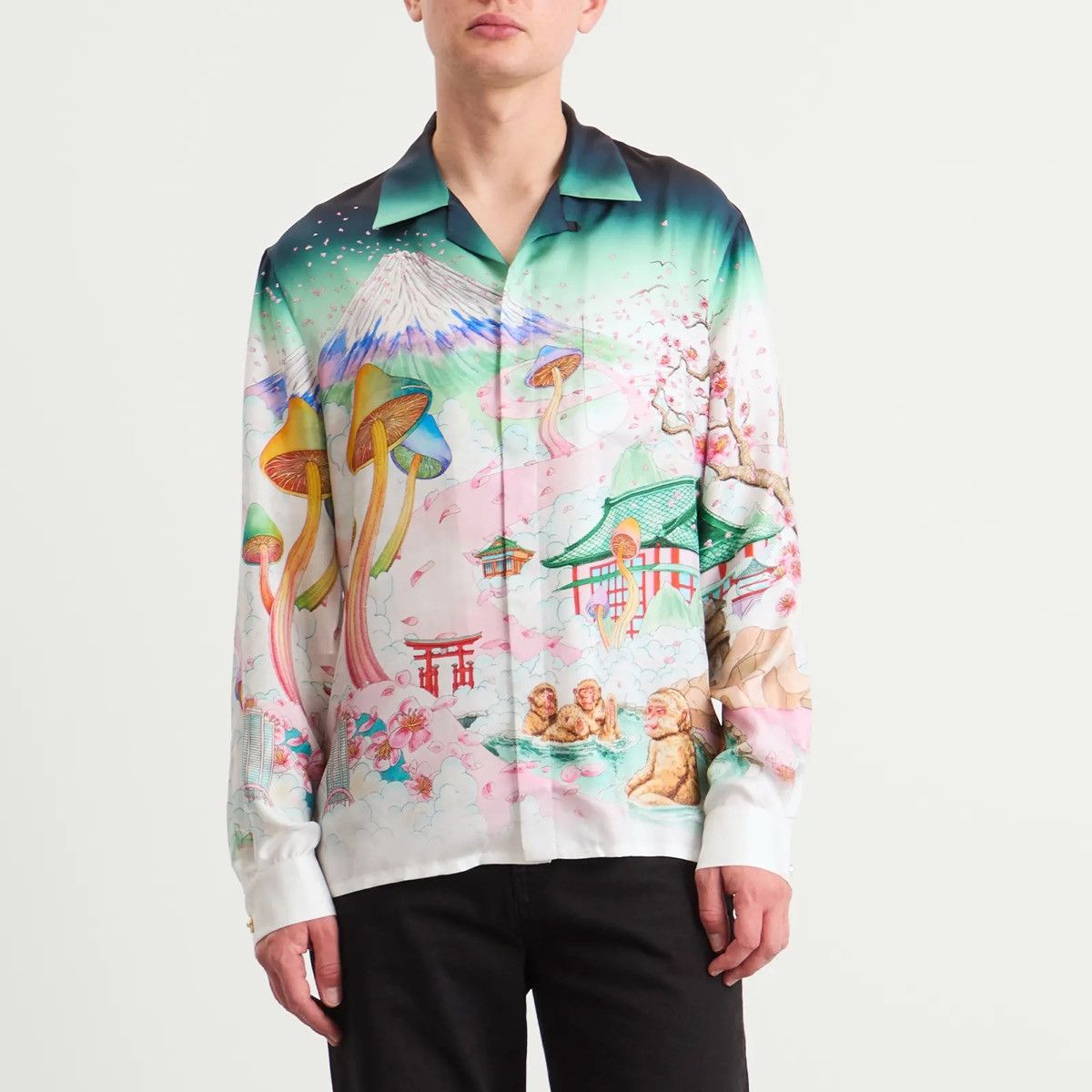 Casablanca Casablanca Silk Twill “Flowers” Shirt Size US M / EU 48-50 / 2 - 4 Thumbnail