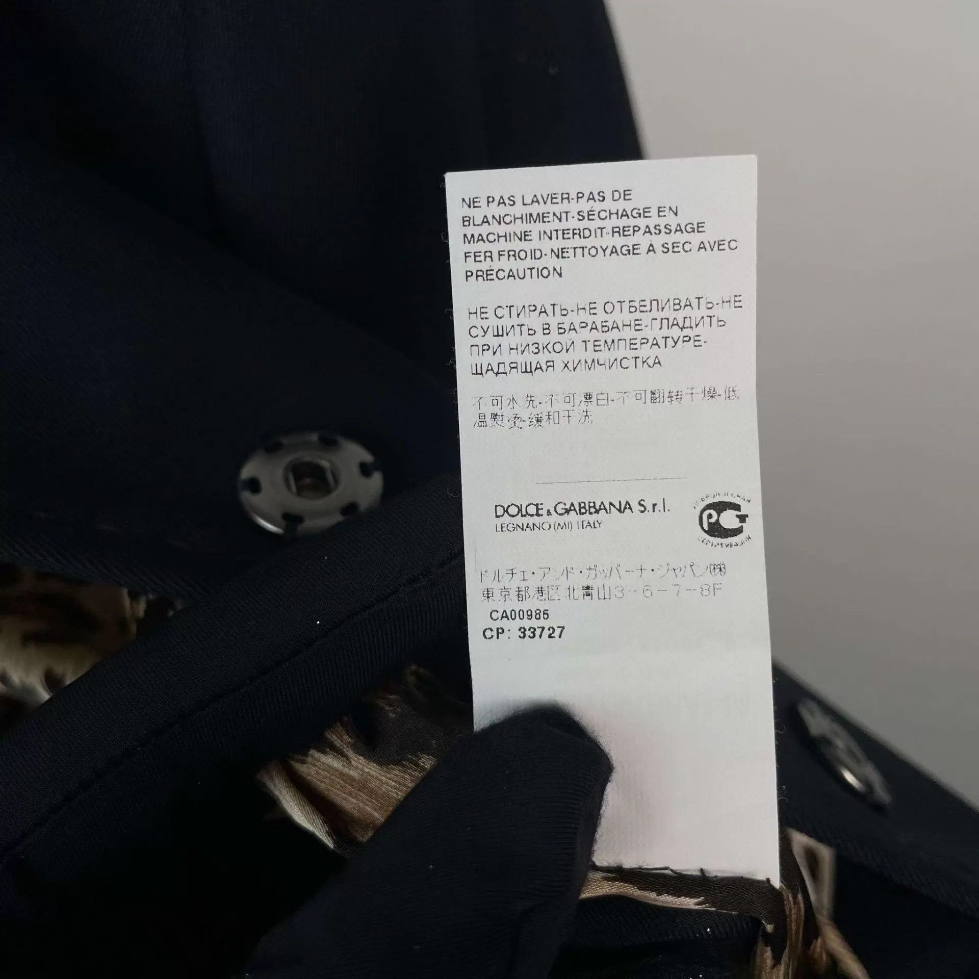 Dolce & Gabbana DG women's black overcoat 38 Size S / US 4 / IT 40 - 8 Thumbnail