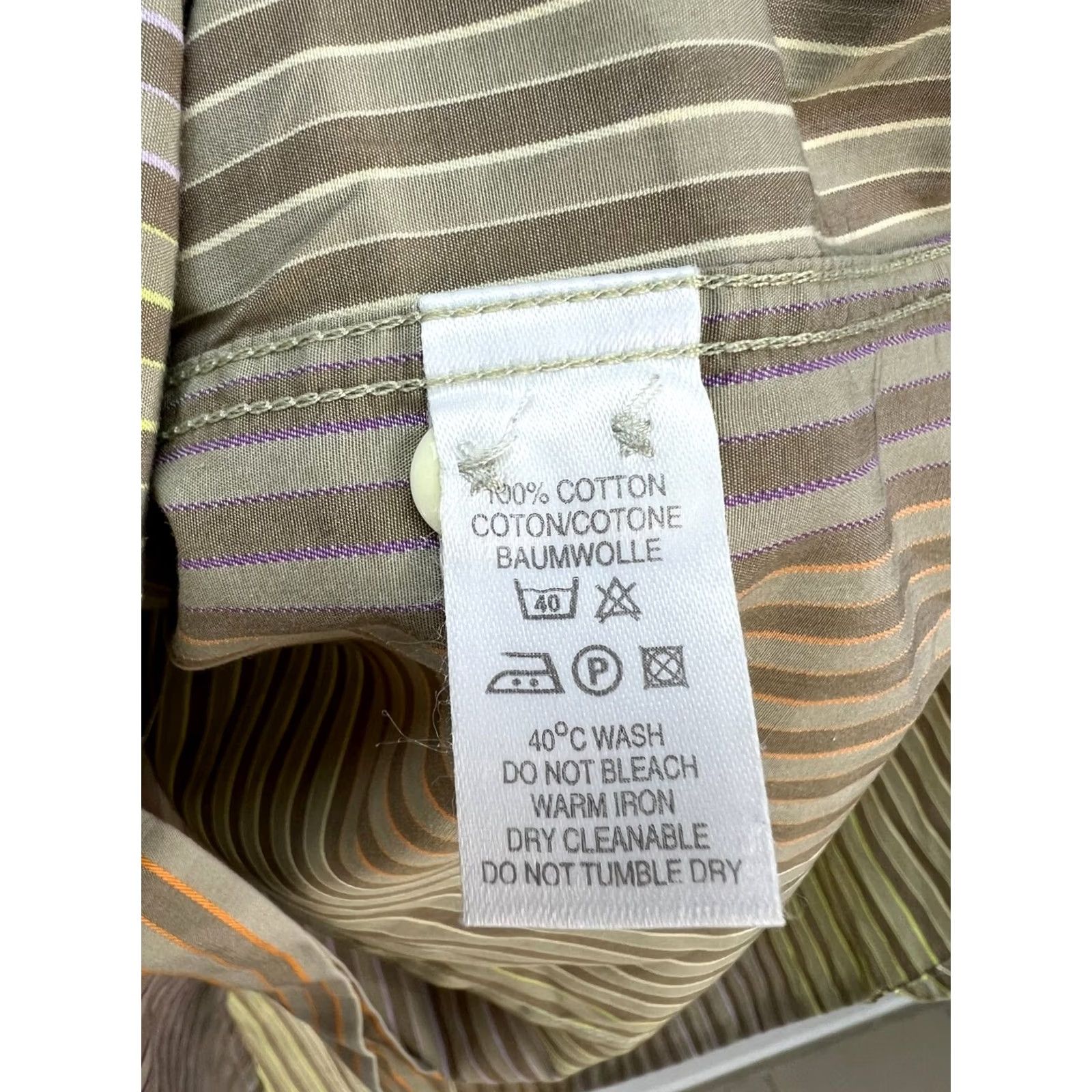 Paul Smith Paul Smith Multicolor Stripe Shirt Button Down Shirt Long Sleeve Mens XL Size US XL / EU 56 / 4 - 7 Thumbnail
