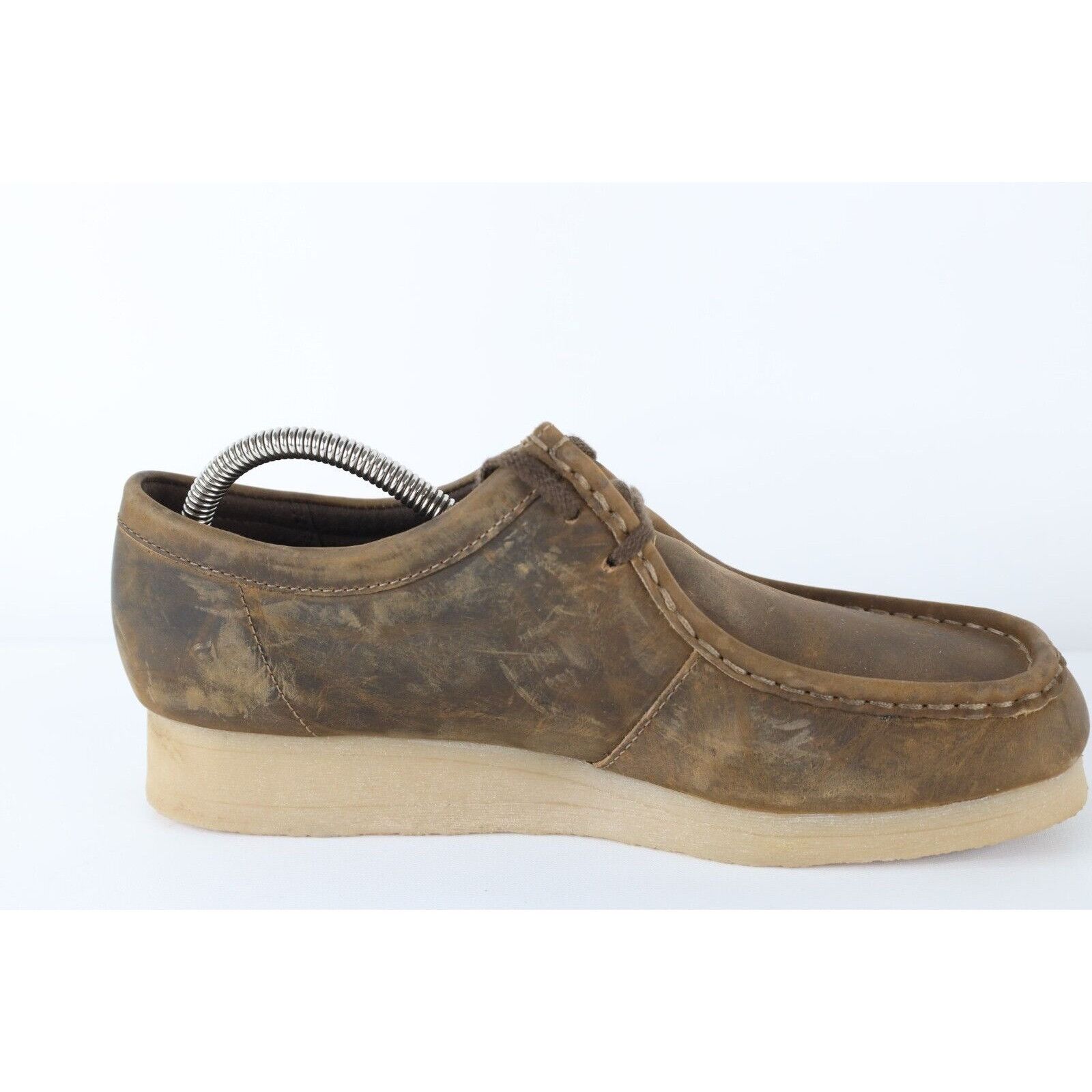 Clarks × Vintage Vintage Y2K Clarks Distressed Chunky Leather Wallaby Boots Size US 10 / IT 40 - 7 Thumbnail