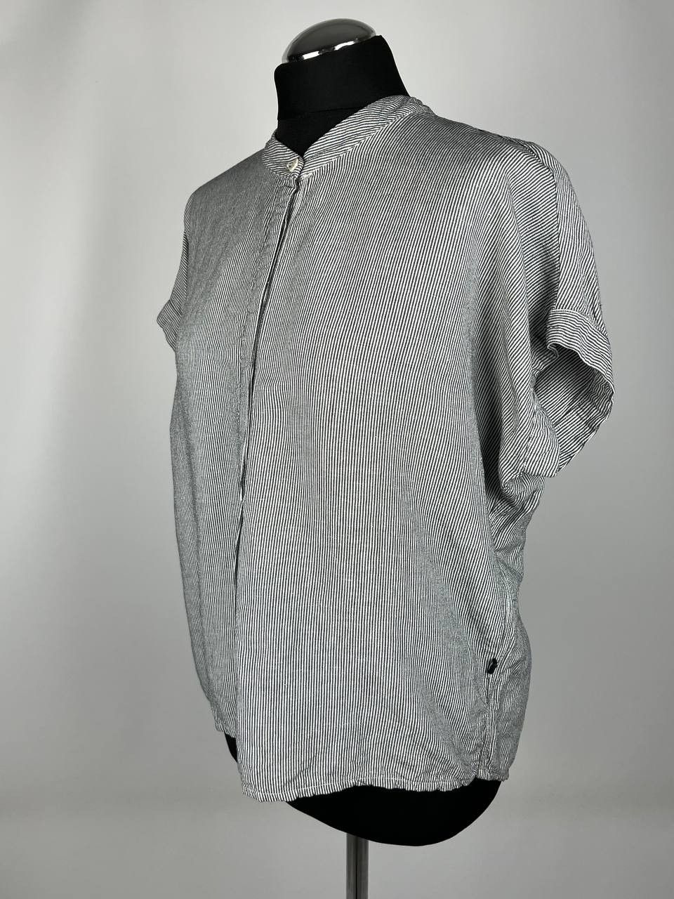 Freitag Freitag E383 Female Striped Blue Short Slivees Shirt Size S Size S / US 4 / IT 40 - 2 Thumbnail