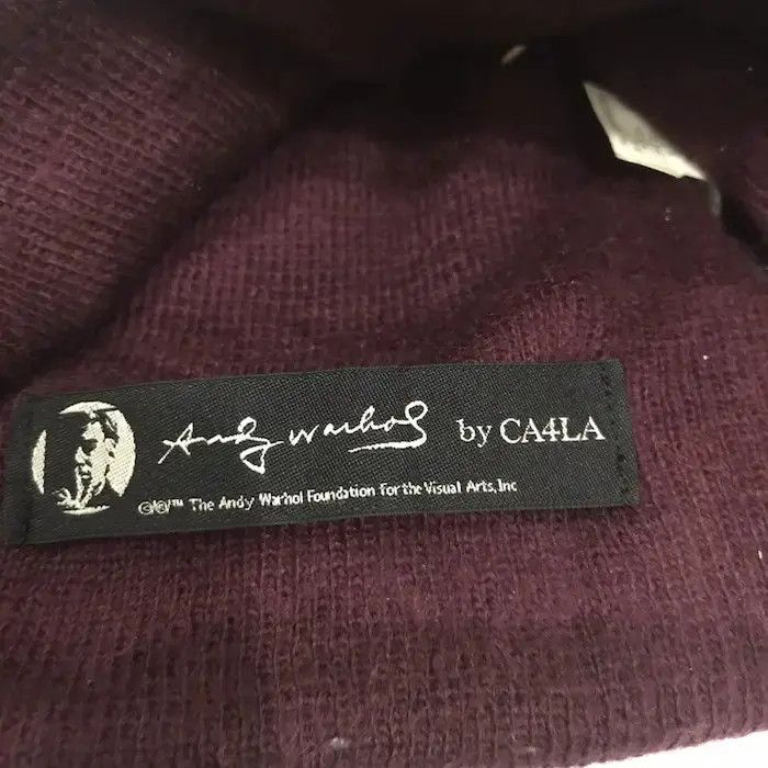 Andy Warhol × CA4LA Andy Warhol By Ca4la Spellout Beanie Hat Size ONE SIZE - 6 Thumbnail