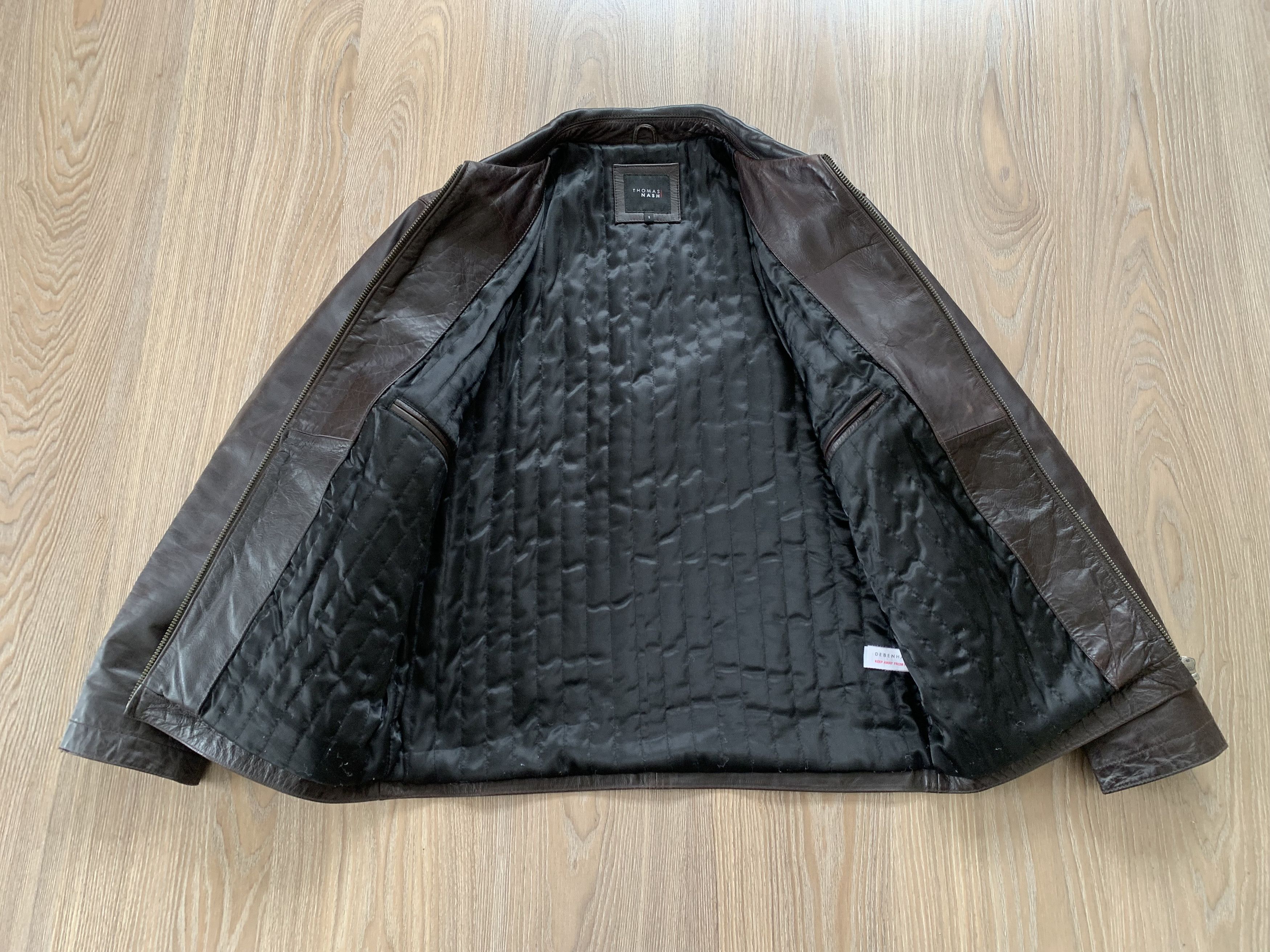 Other Thomas Nash Debenhams Heavy Black Leather Jacket Size US S / EU 44-46 / 1 - 5 Thumbnail