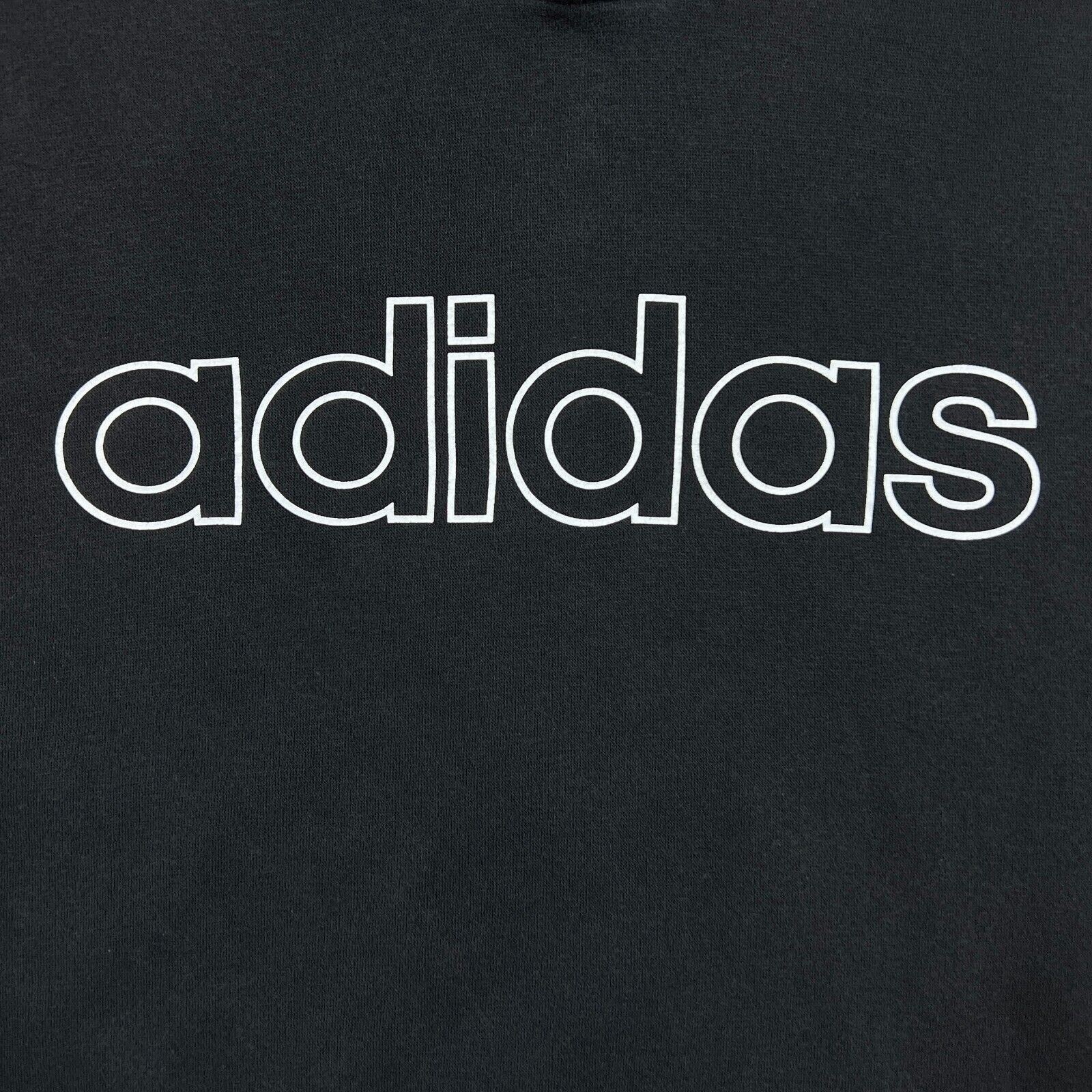 Adidas × Vintage Adidas Hoodie Large Stripe Spellout Pullover Hood Sweatshirt Size US L / EU 52-54 / 3 - 2 Thumbnail