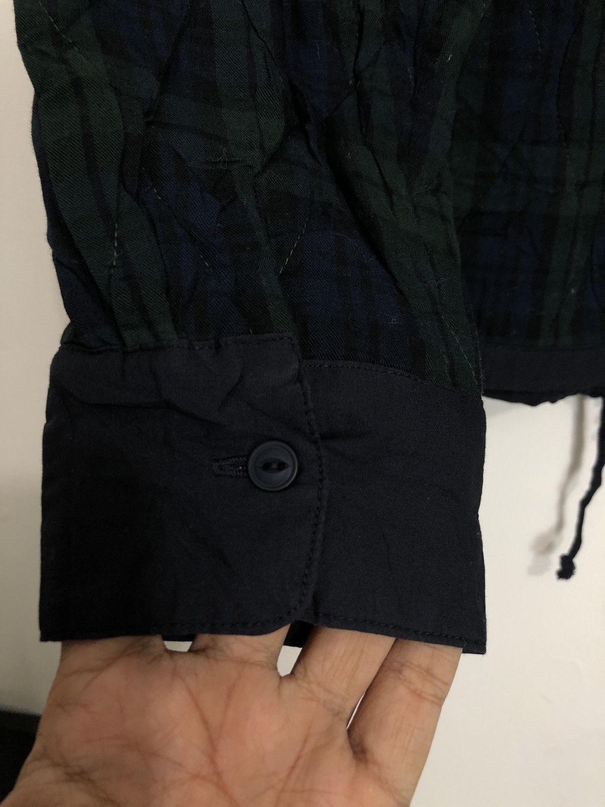 Japanese Brand Vent Blanc Plaid Green Quilted Jacket Size US M / EU 48-50 / 2 - 3 Thumbnail