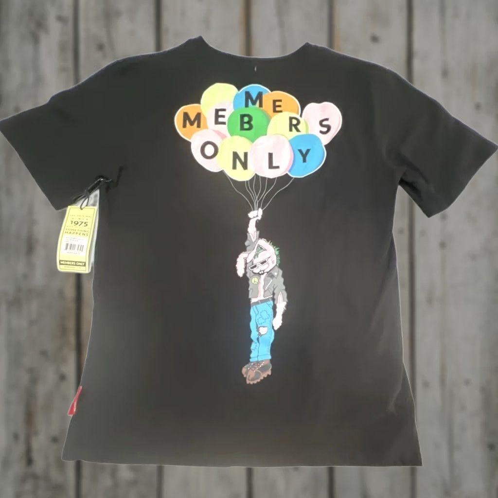 Members Only Members Only T Shirt Men’s 2XL Graphics Embroidery Grunge Rabbit Balloons NWT Size US XXL / EU 58 / 5 - 1 Thumbnail