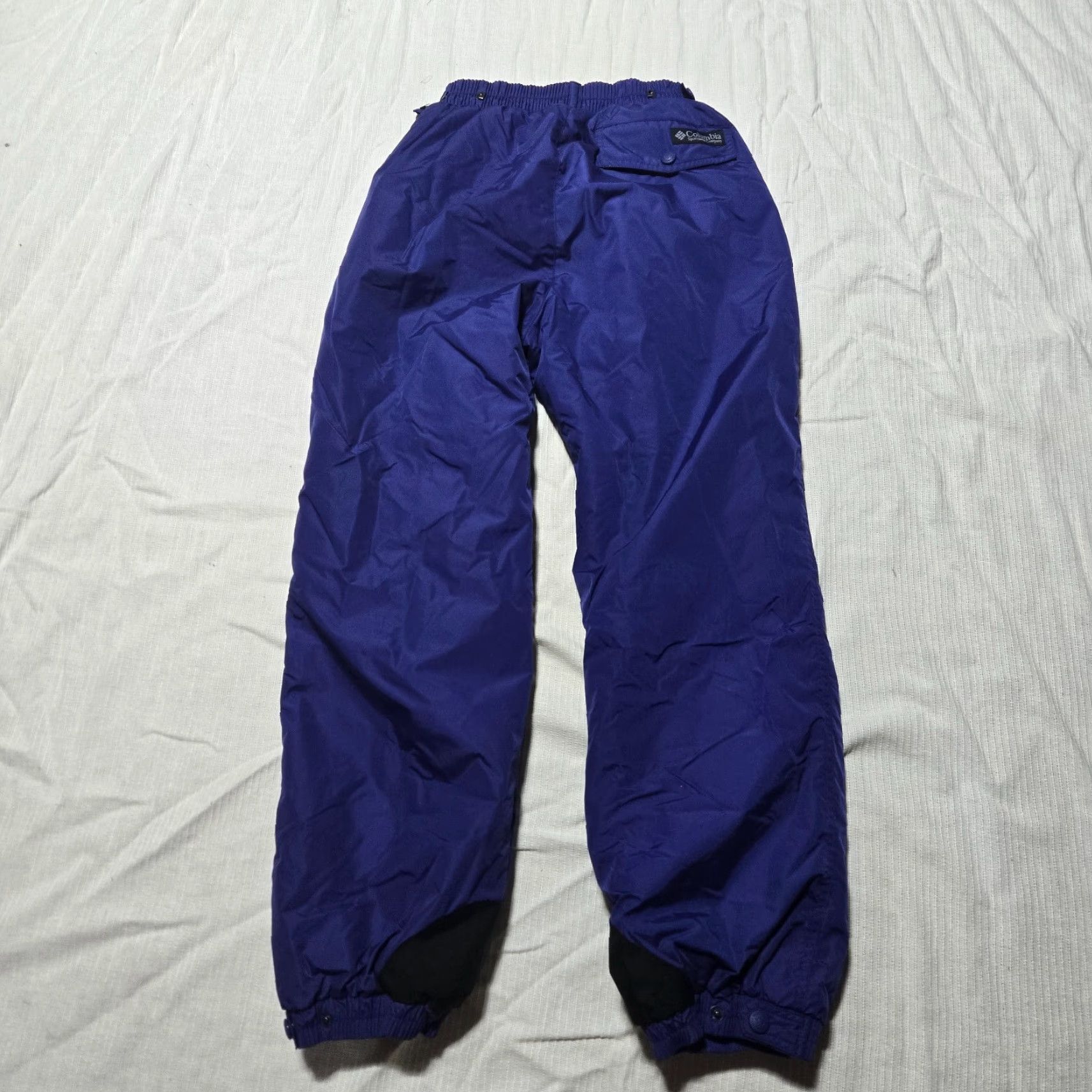 Vintage Columbia Jogger Pants - Women's Activewear - Blue - Medium - Elastic Waist, High Rise, Skinny Leg - Regular Fit - 26in Inseam Size 32" / US 10 / IT 46 - 6 Thumbnail