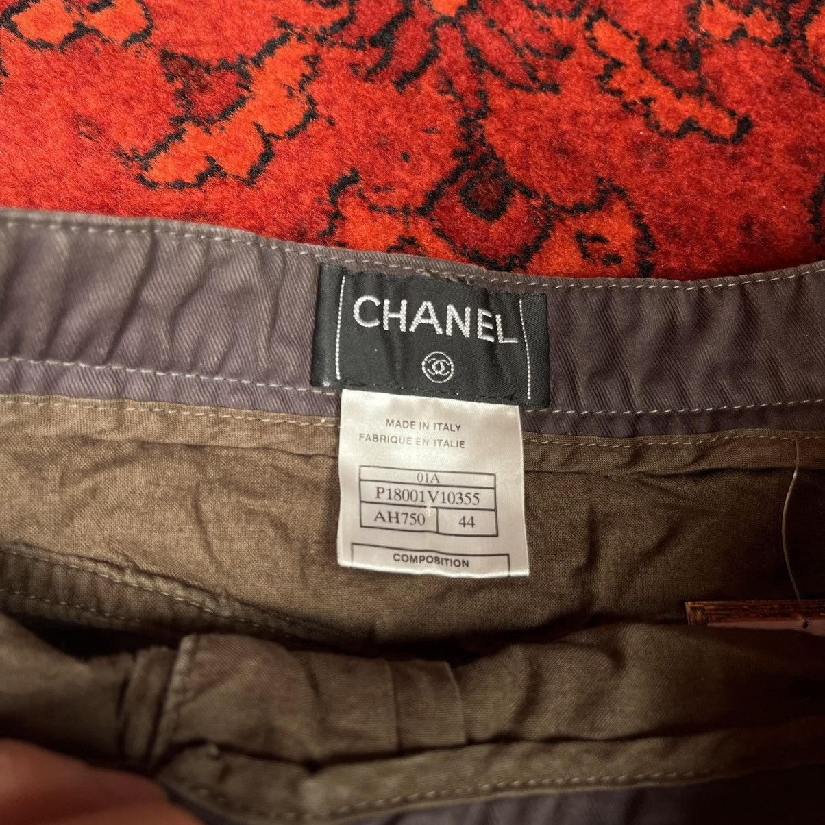 Chanel Vintage CHANEL 01A Fall 2001 RTW Pants Leather Trim CC Logo Size 30" / US 8 / IT 44 - 12 Thumbnail
