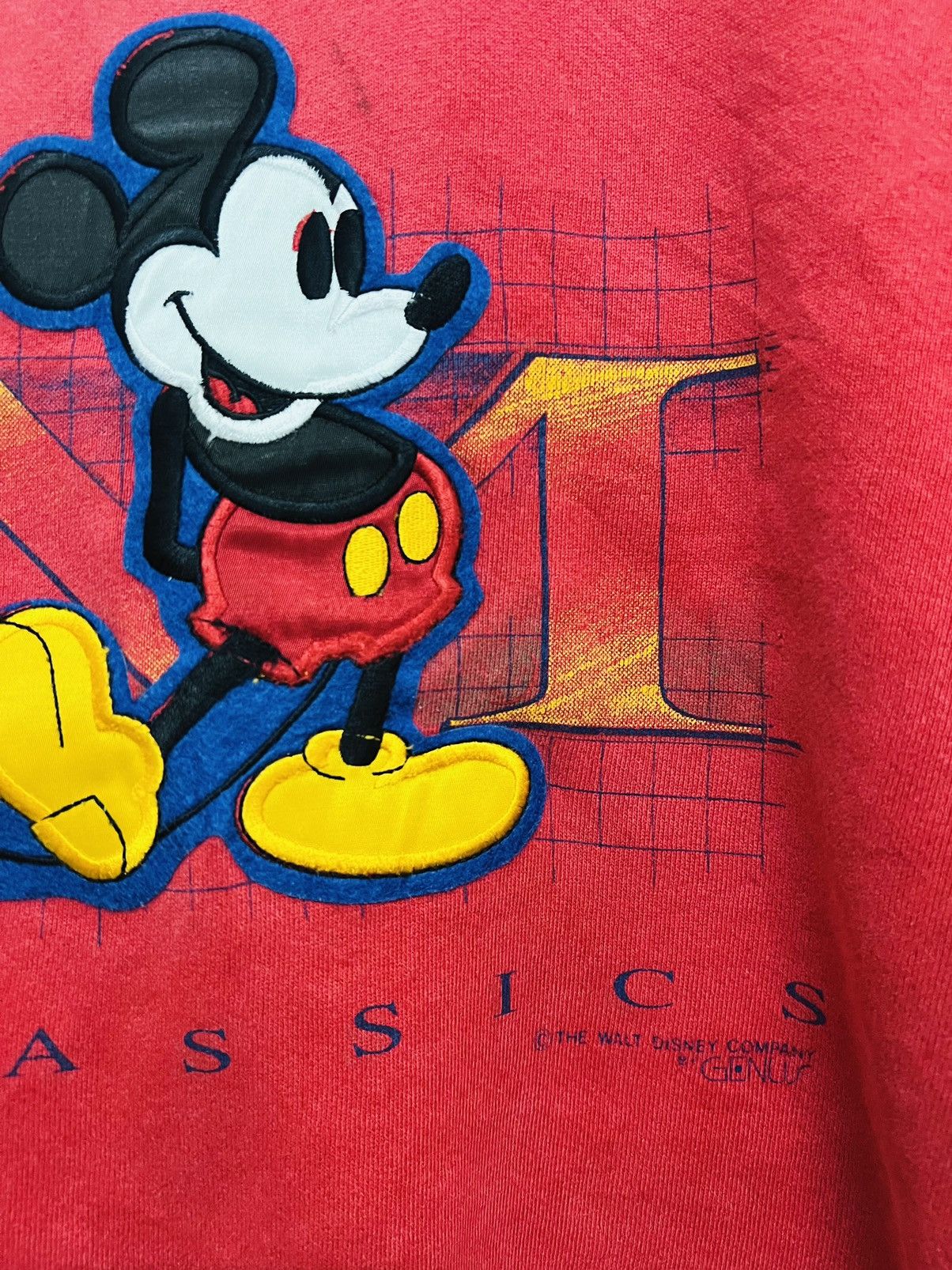 Disney × Mickey Mouse × Vintage Vintage 90s Mickey Mouse Oversize Crewneck Size US XL / EU 56 / 4 - 5 Thumbnail