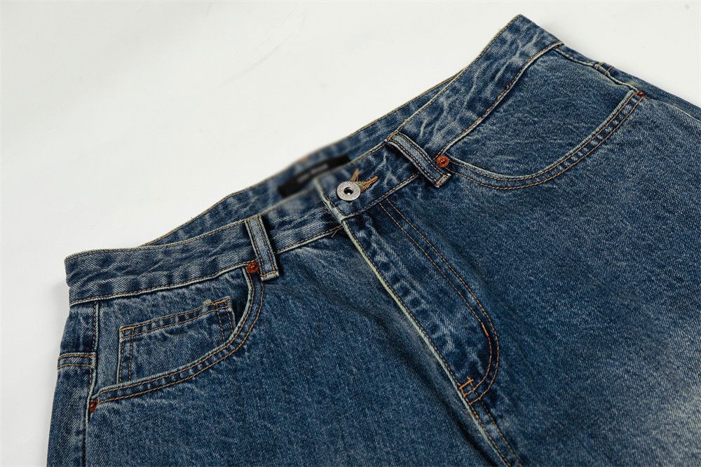 Jean American-style washed straight leg jeans vintage style Size US 32 / EU 48 - 3 Thumbnail