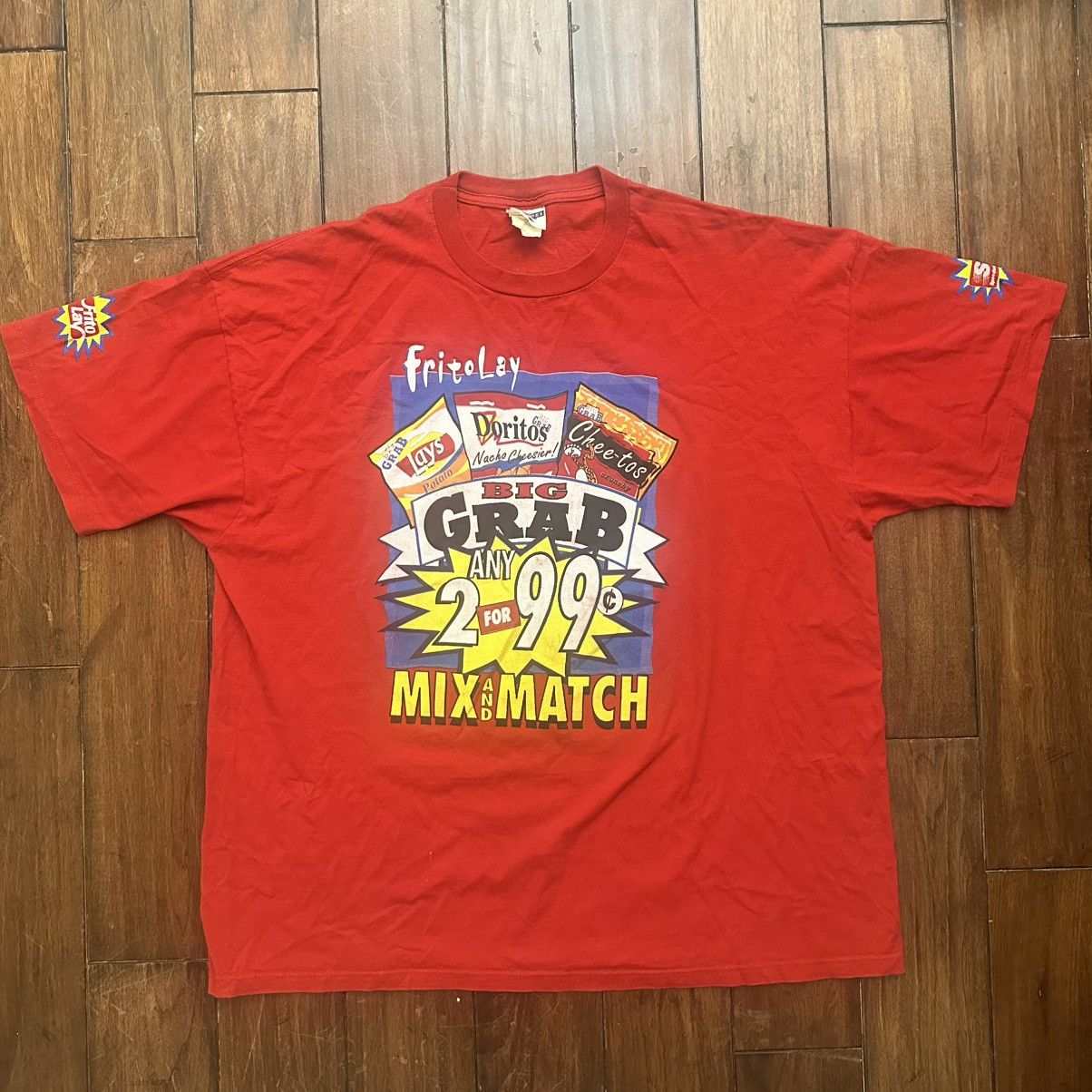 Jerzees × Vintage vintage frito lays snack promo red shirt Size US XXL / EU 58 / 5 - 1 Thumbnail